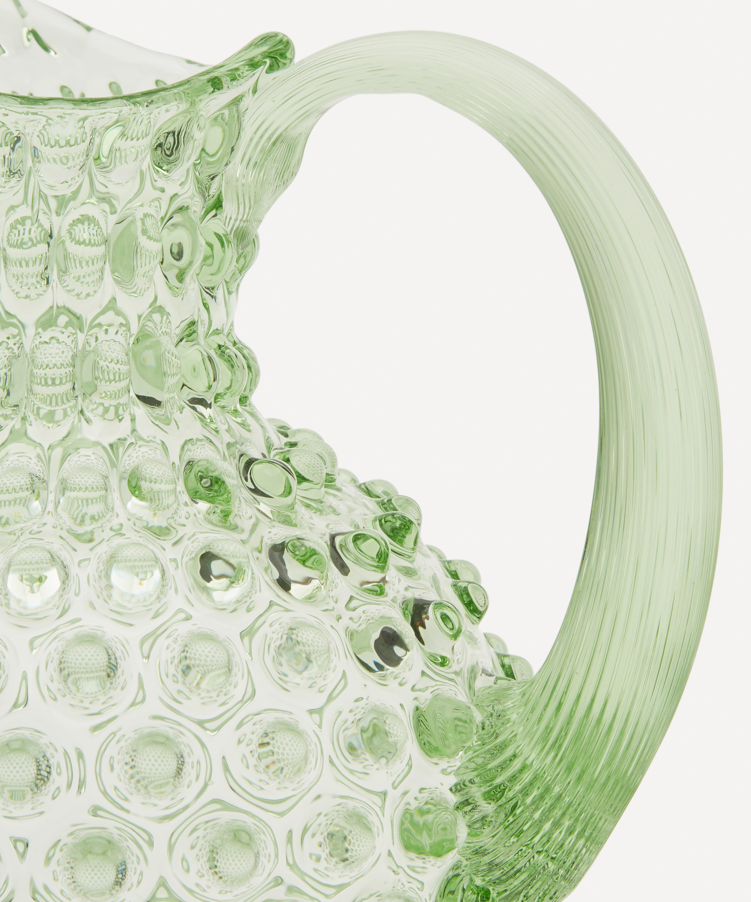 Klimchi Large Hobnail Jug In Light Green