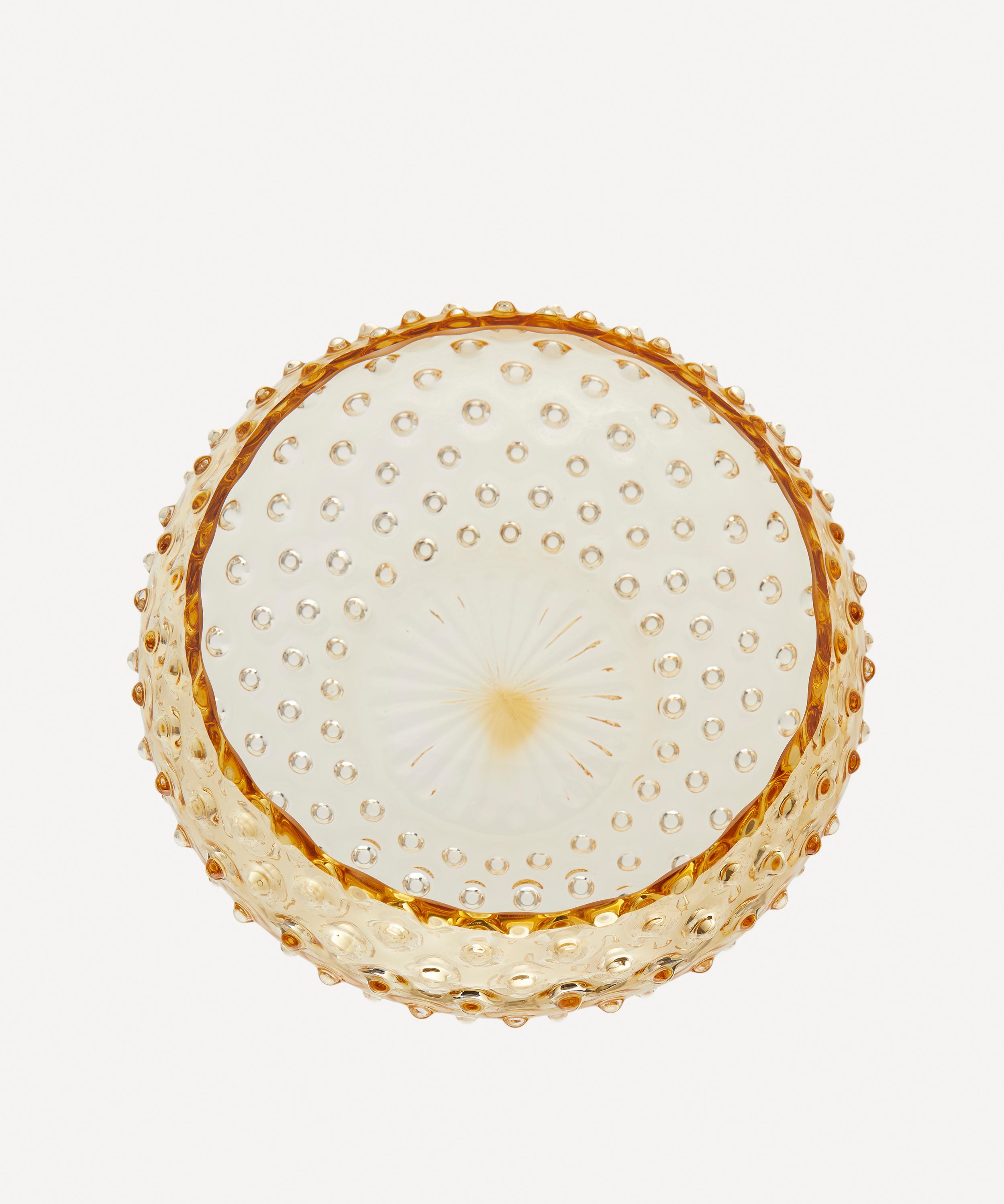 Shop Klimchi Hobnail Salad Bowl In Amber