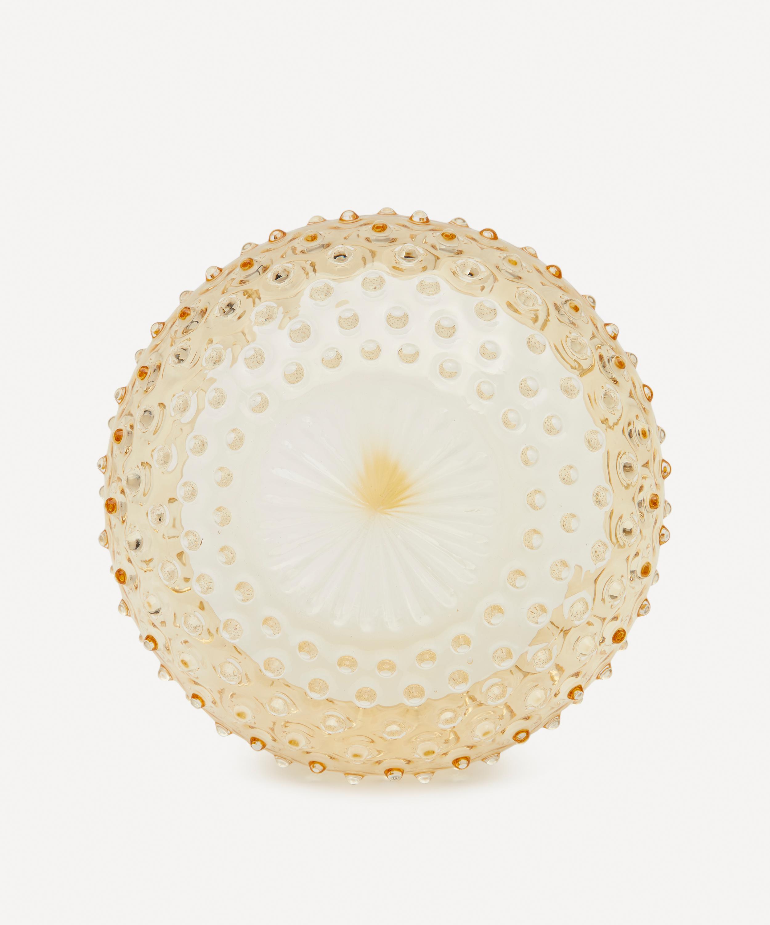 Shop Klimchi Hobnail Salad Bowl In Amber