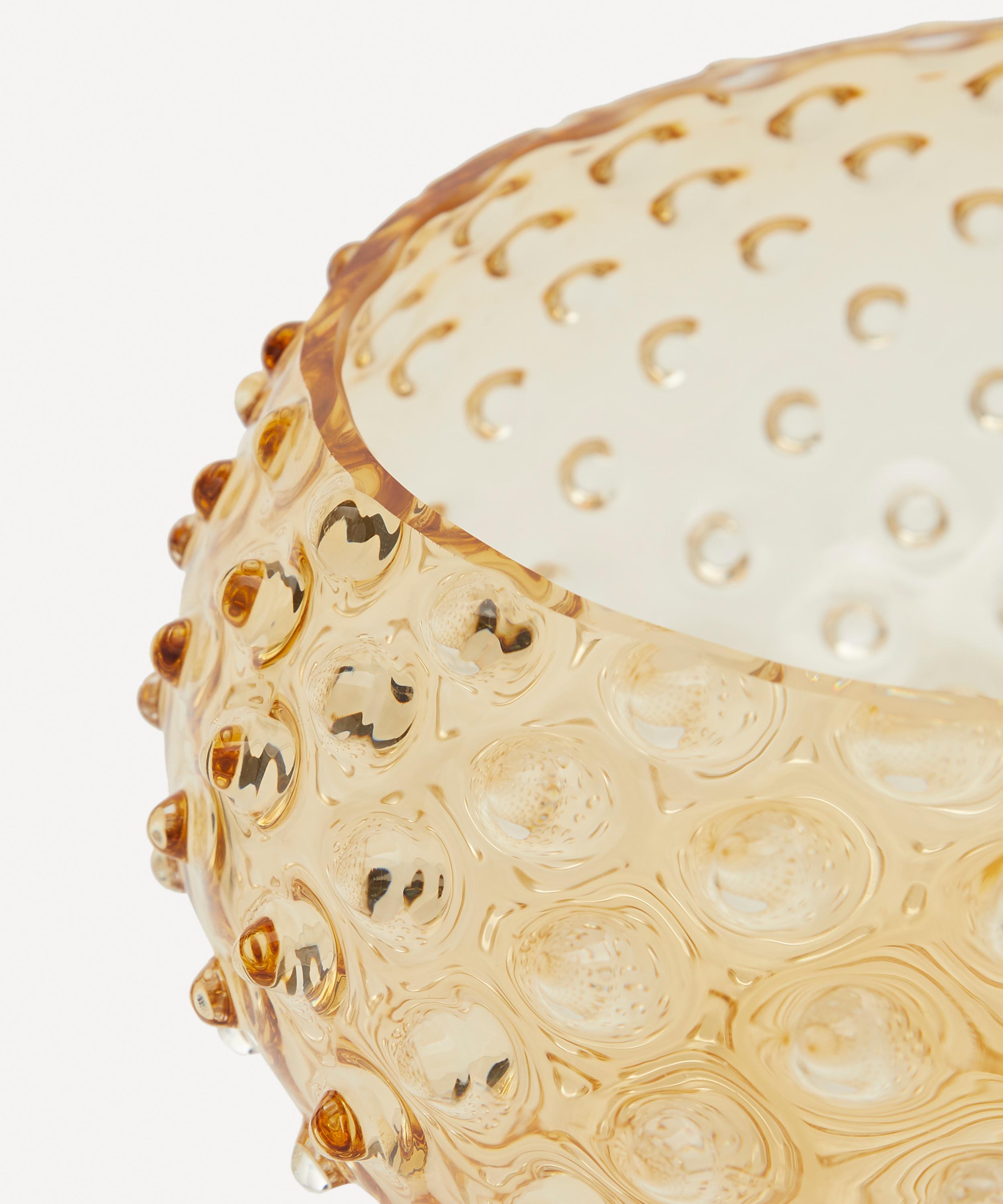 Shop Klimchi Hobnail Salad Bowl In Amber
