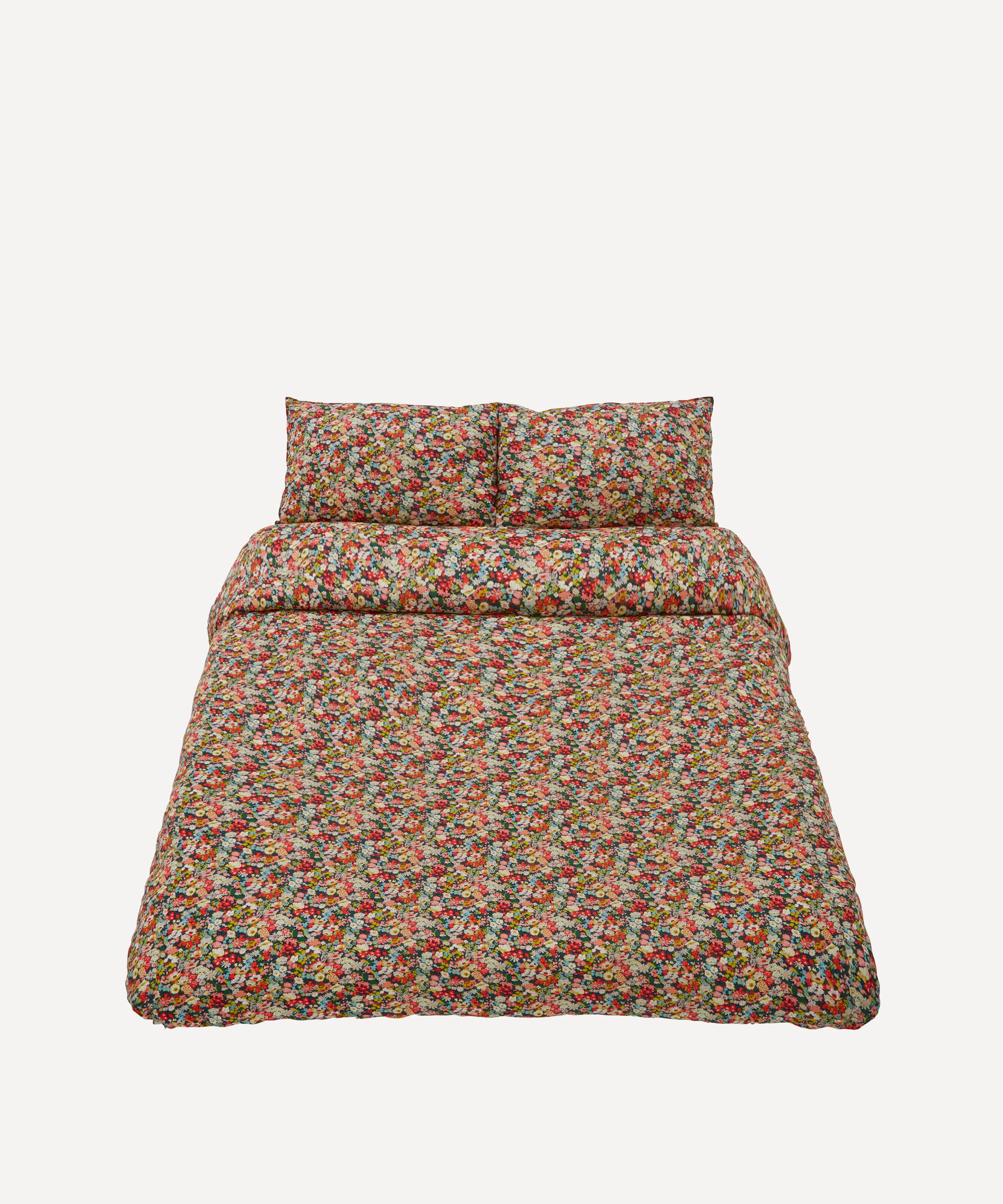 Coco & Wolf Thorpe Cotton Super King Duvet Cover Set In Multicolour