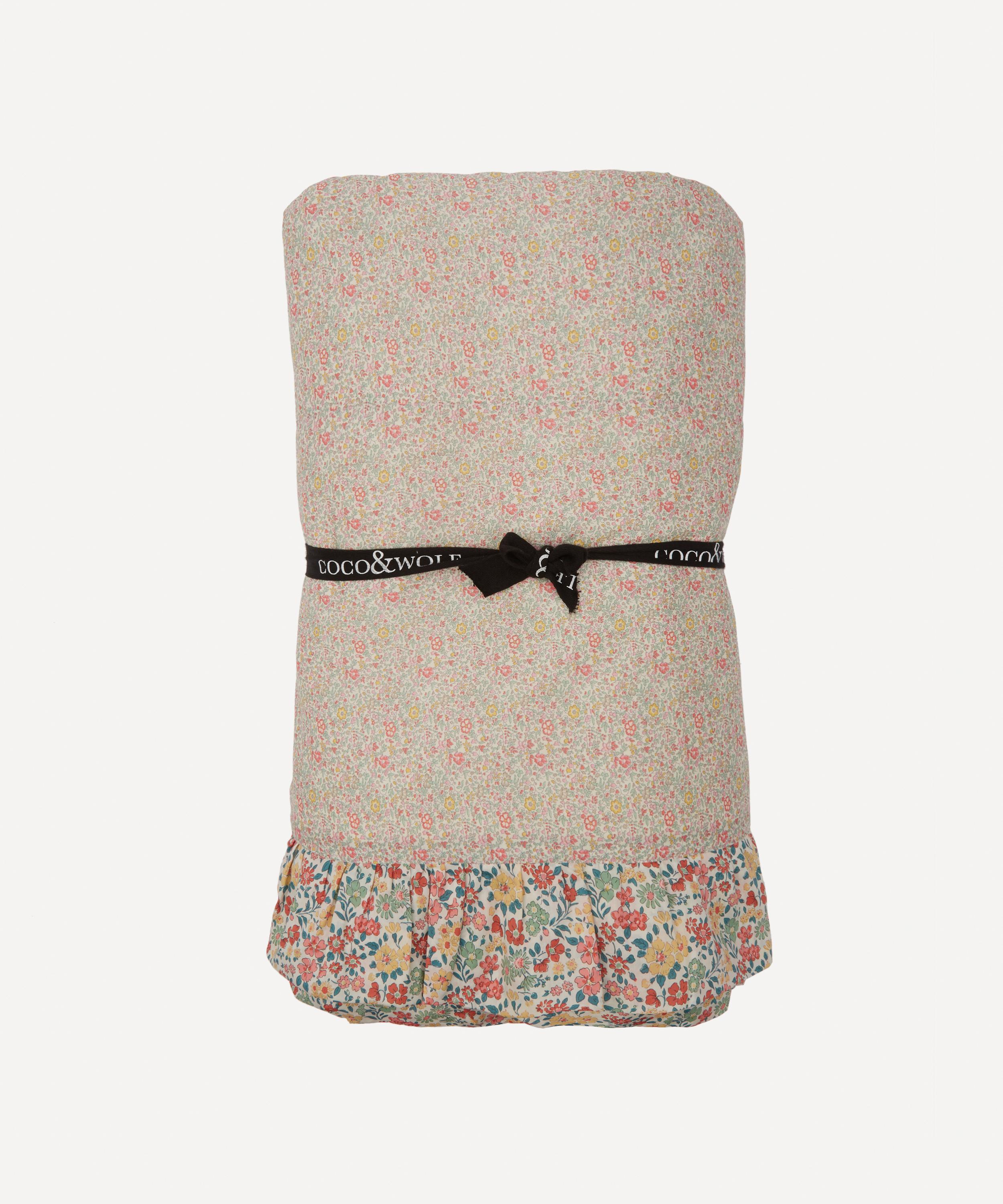 Coco & Wolf Katie And Millie, And Annabella Print Frill King Bedspread In Multicolour