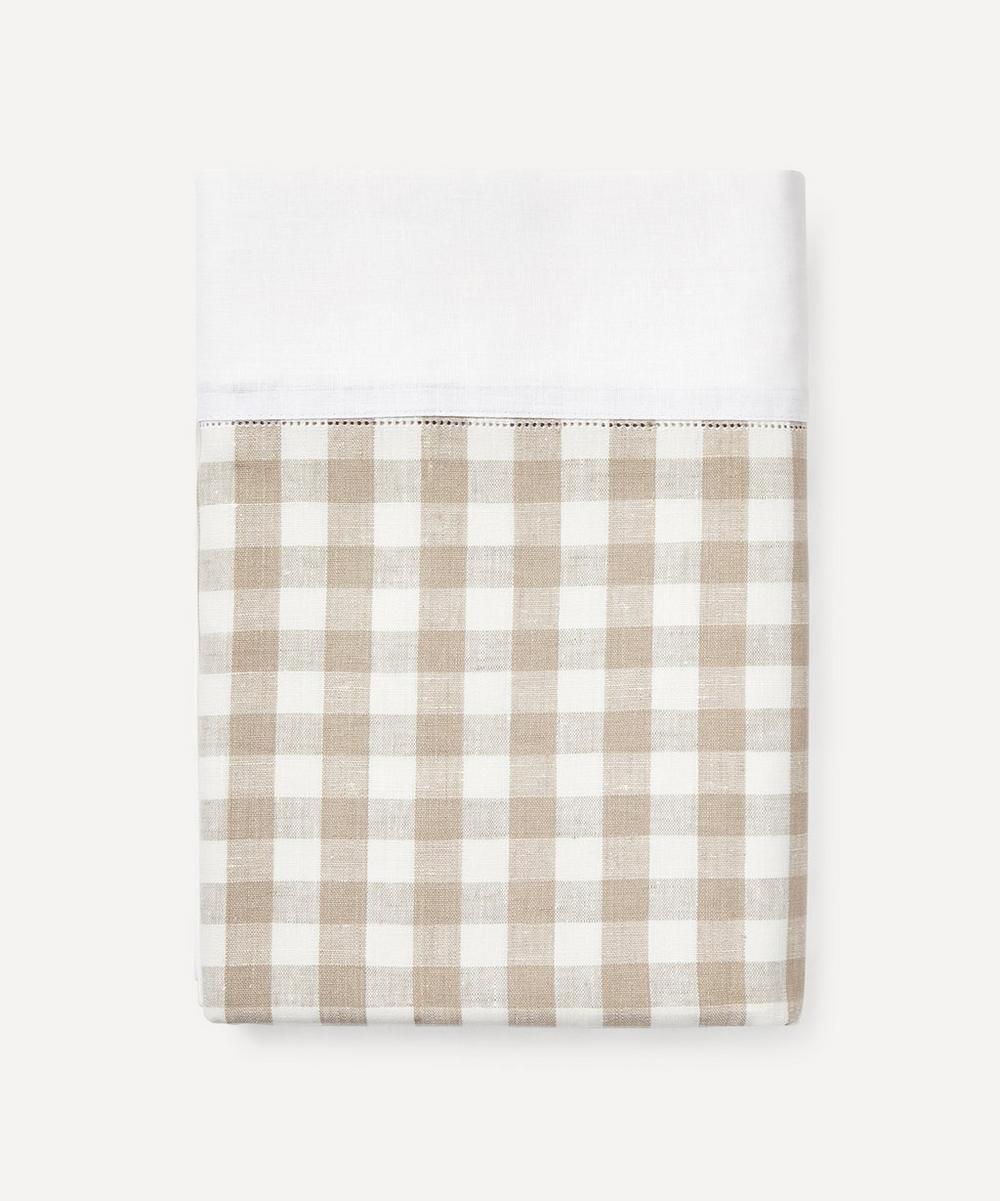 REBECCA UDALL GINGHAM LINEN TABLECLOTH,000716058