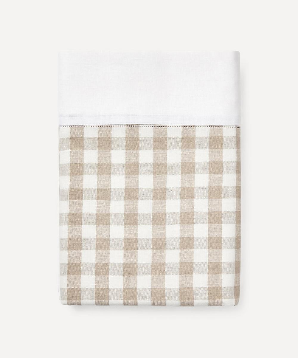 REBECCA UDALL GINGHAM LINEN TABLECLOTH,000716060