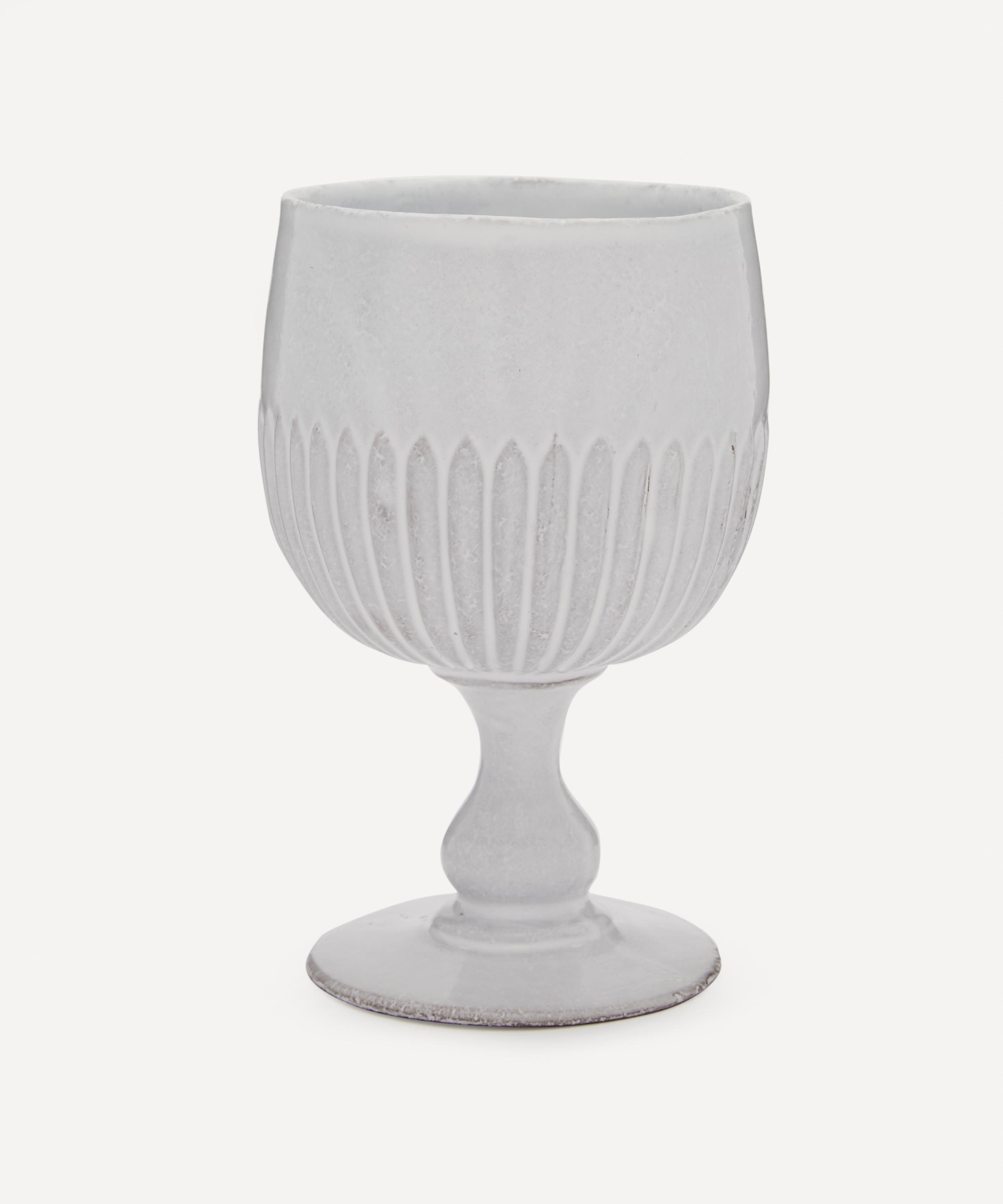 Astier De Villatte Victoria Dish On Stand In White