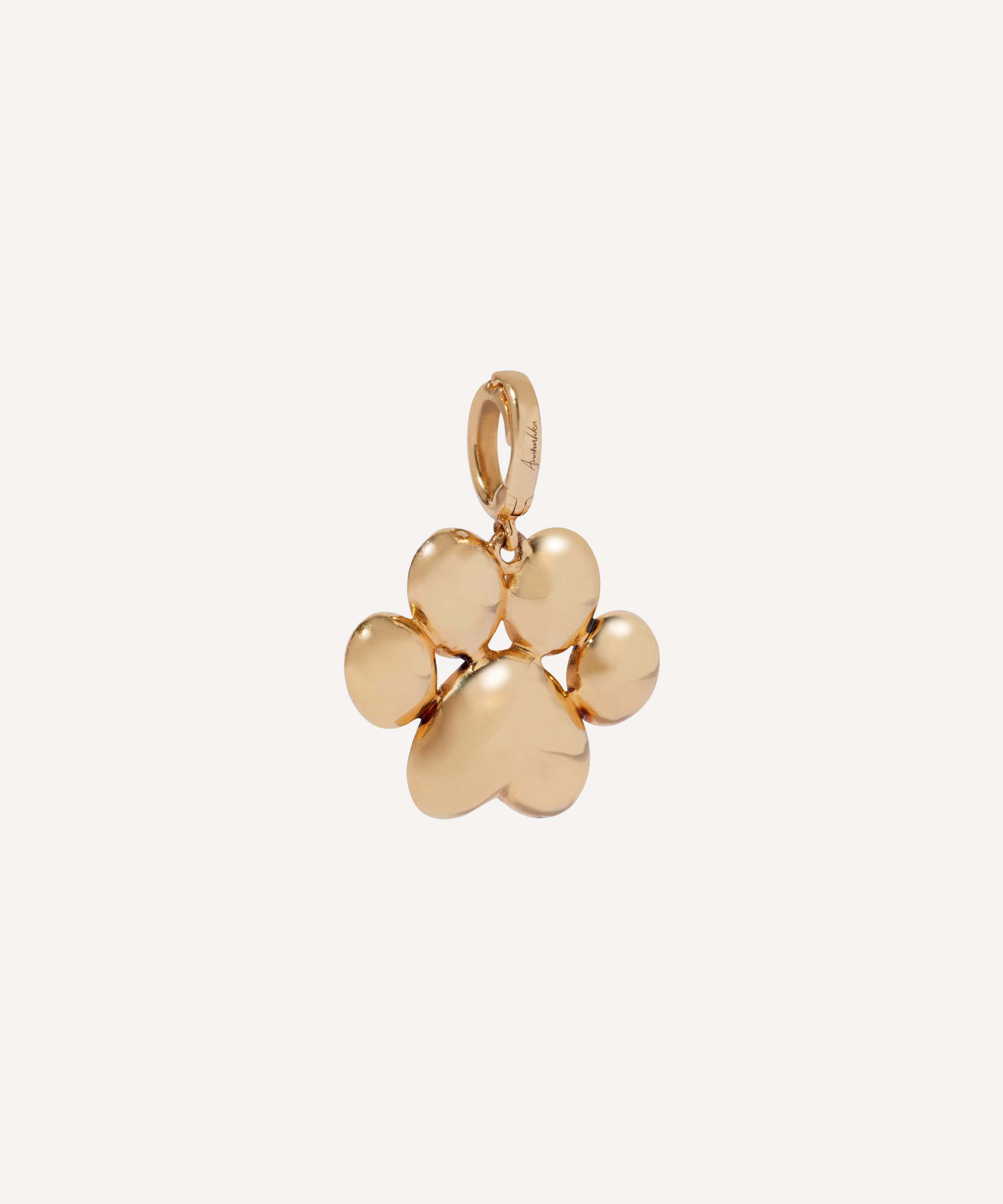 Annoushka 18ct Gold Diamond Paw Print Charm
