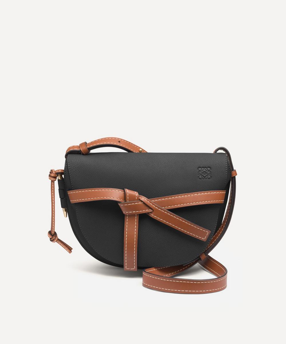 Loewe Small Gate Leather Cross-body Bag In Black