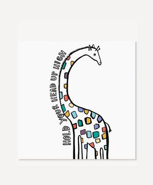 Hold Your Head Up High Giraffe Print