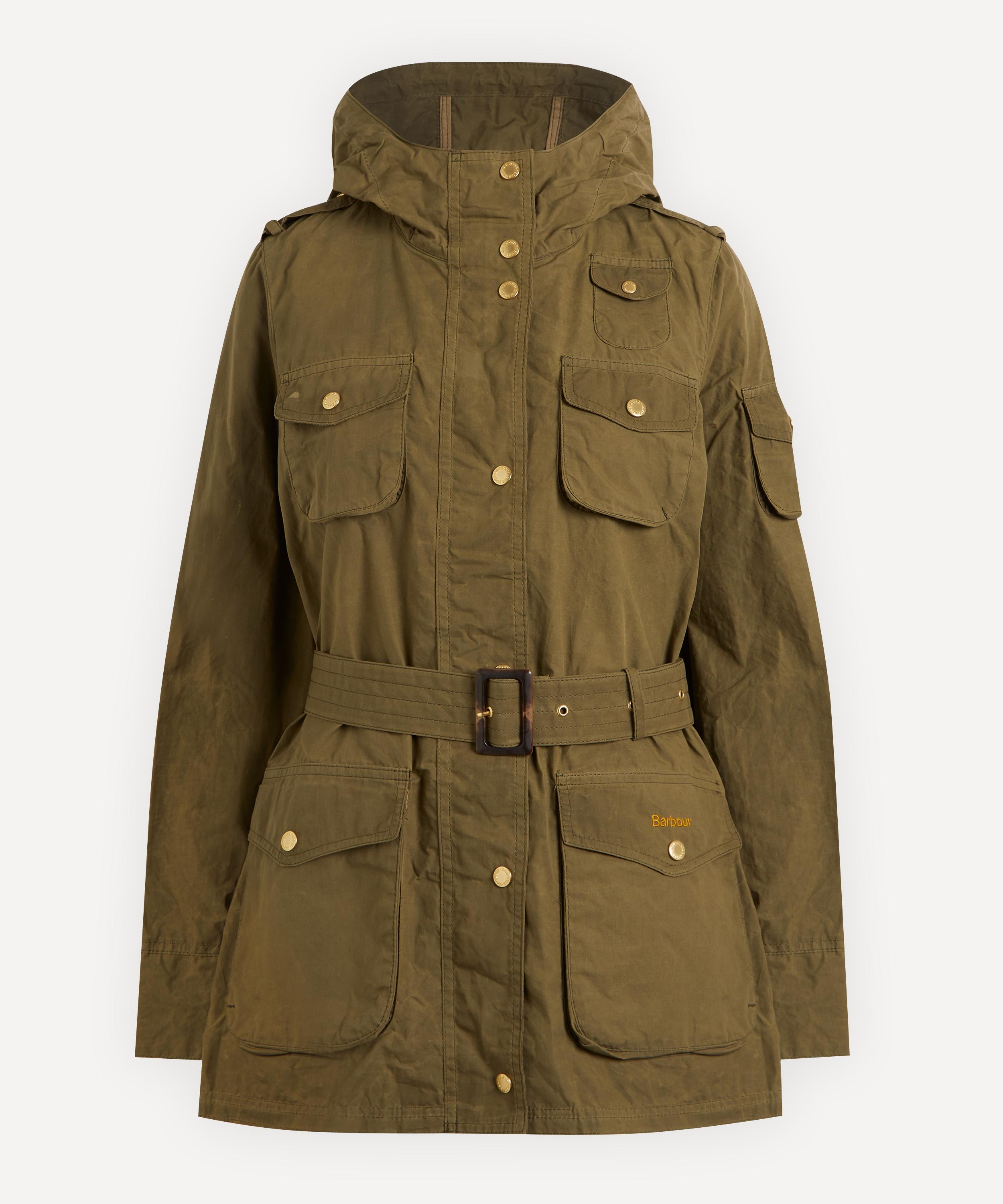 BARBOUR COLLINS HOODED SHOWERPROOF UTILITY JACKET LSP0040GN31