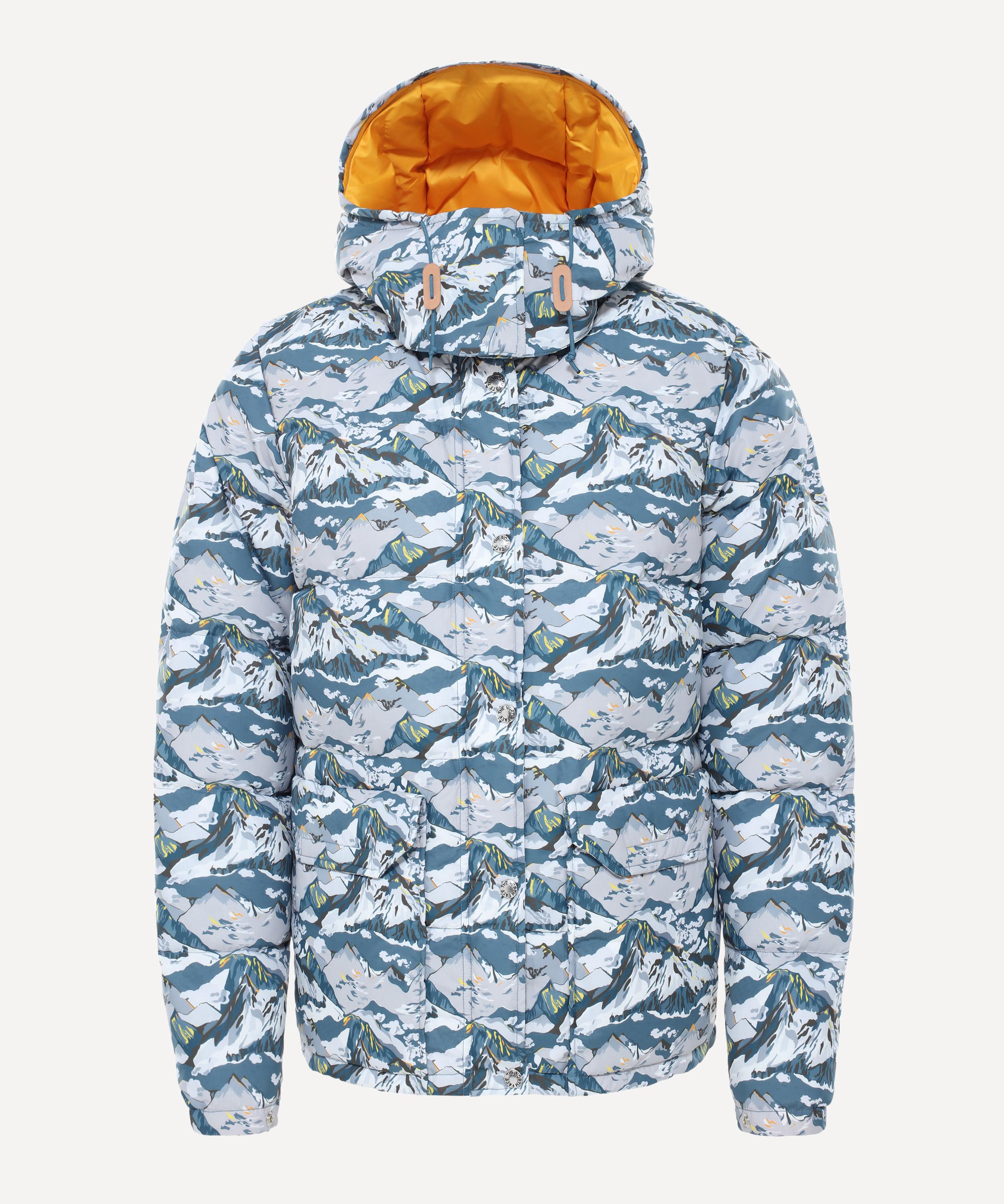 north face mountain print jacket