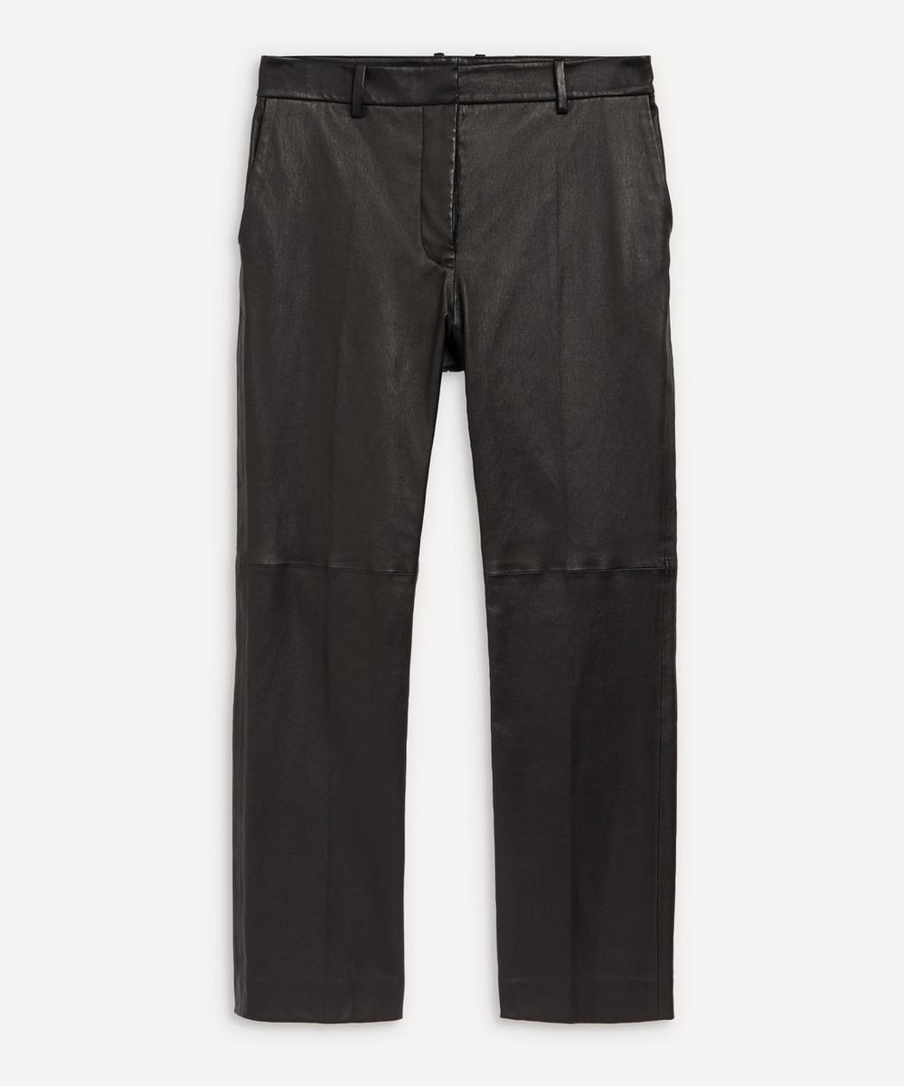JOSEPH COLEMAN STRETCH-LEATHER TROUSERS,000720504