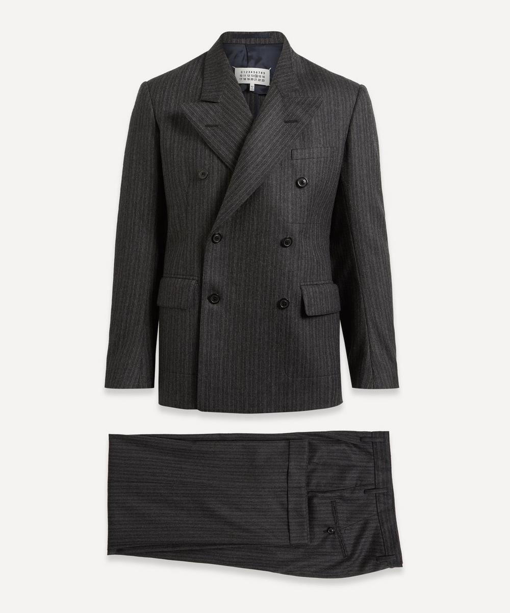 MAISON MARGIELA PINSTRIPED DOUBLE-BREASTED SUIT,000720738