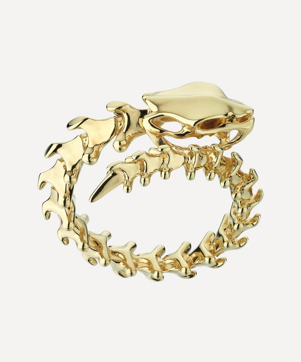 Shaun Leane Gold Plated Vermeil Silver Serpent's Trace Wrap Ring | ModeSens
