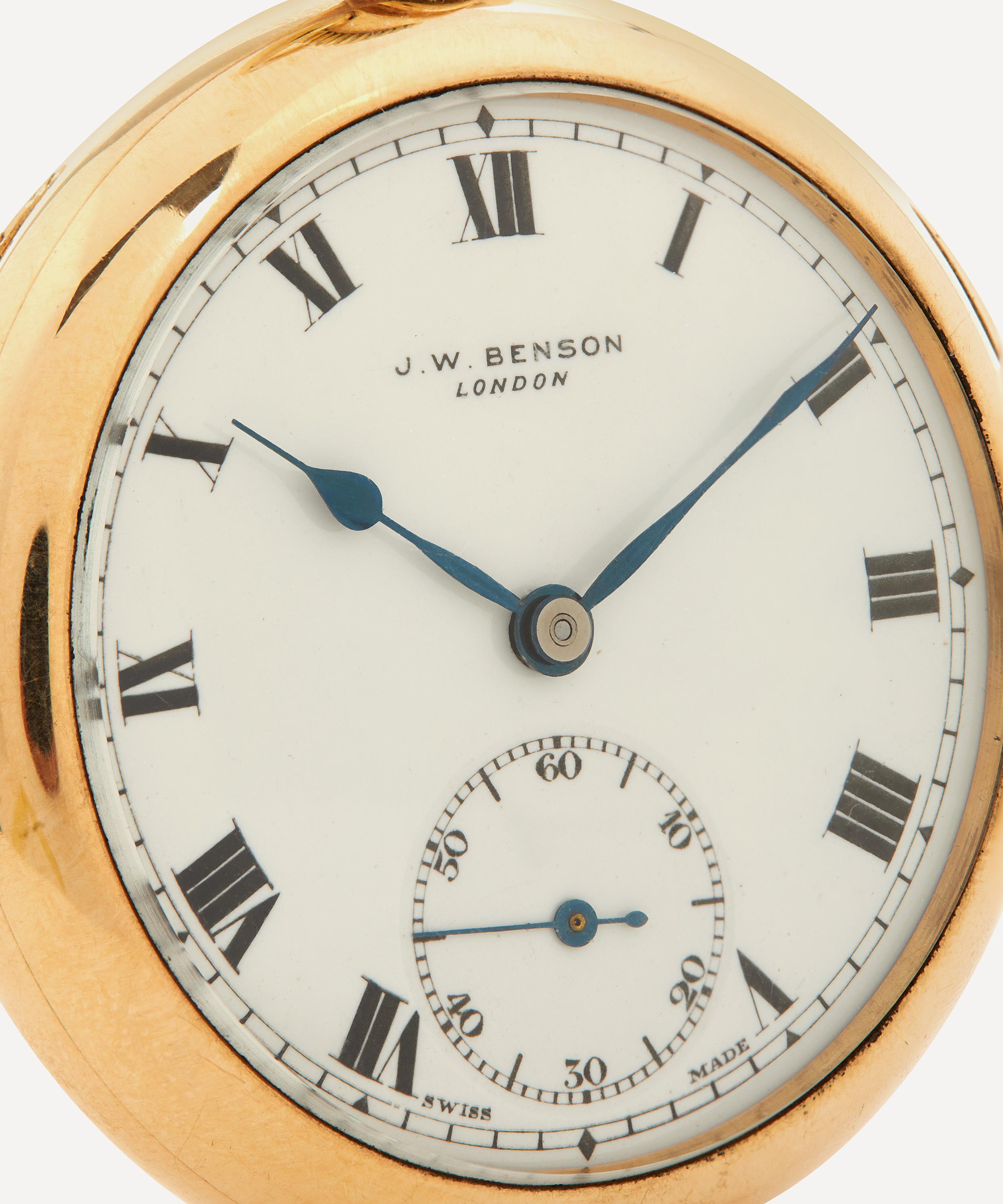 Shop Designer Vintage Mens 1930s J. W. Benson 9ct. Gold Pocket Watch