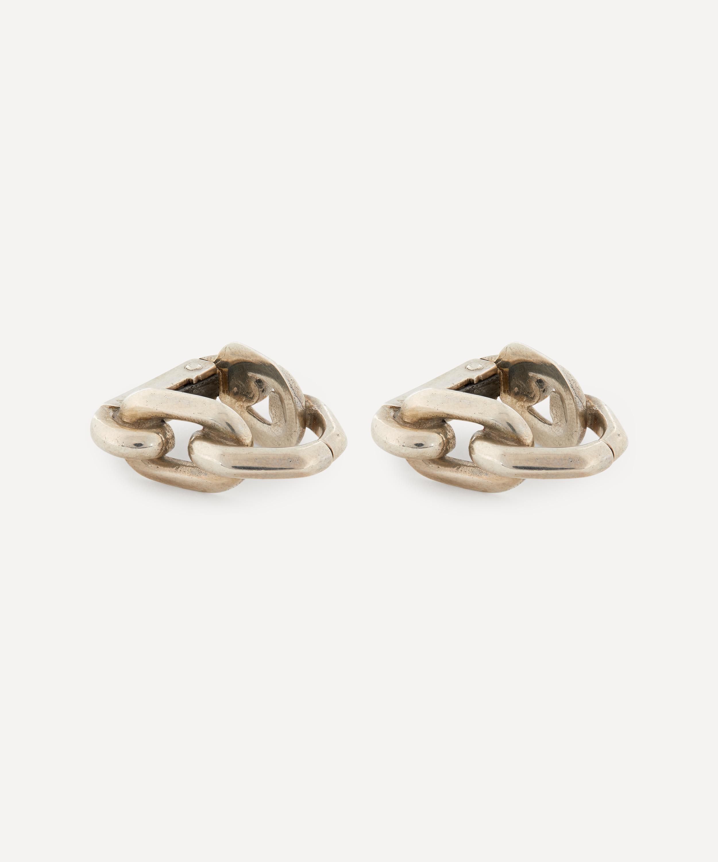 Shop Designer Vintage Mens 1990s Hermes Silver Cufflinks