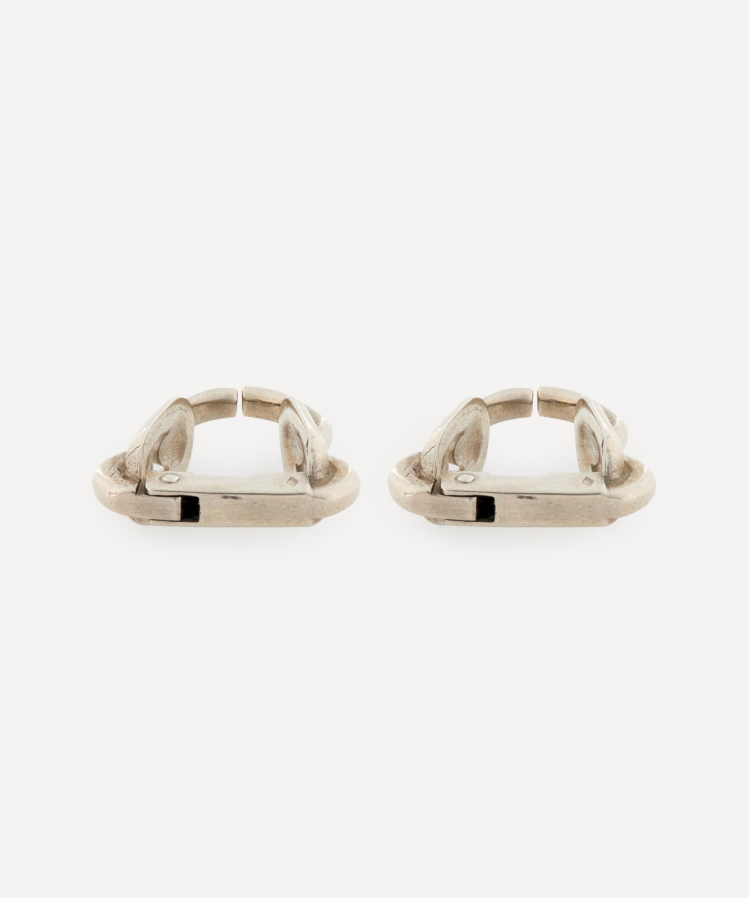 Shop Designer Vintage Mens 1990s Hermes Silver Cufflinks