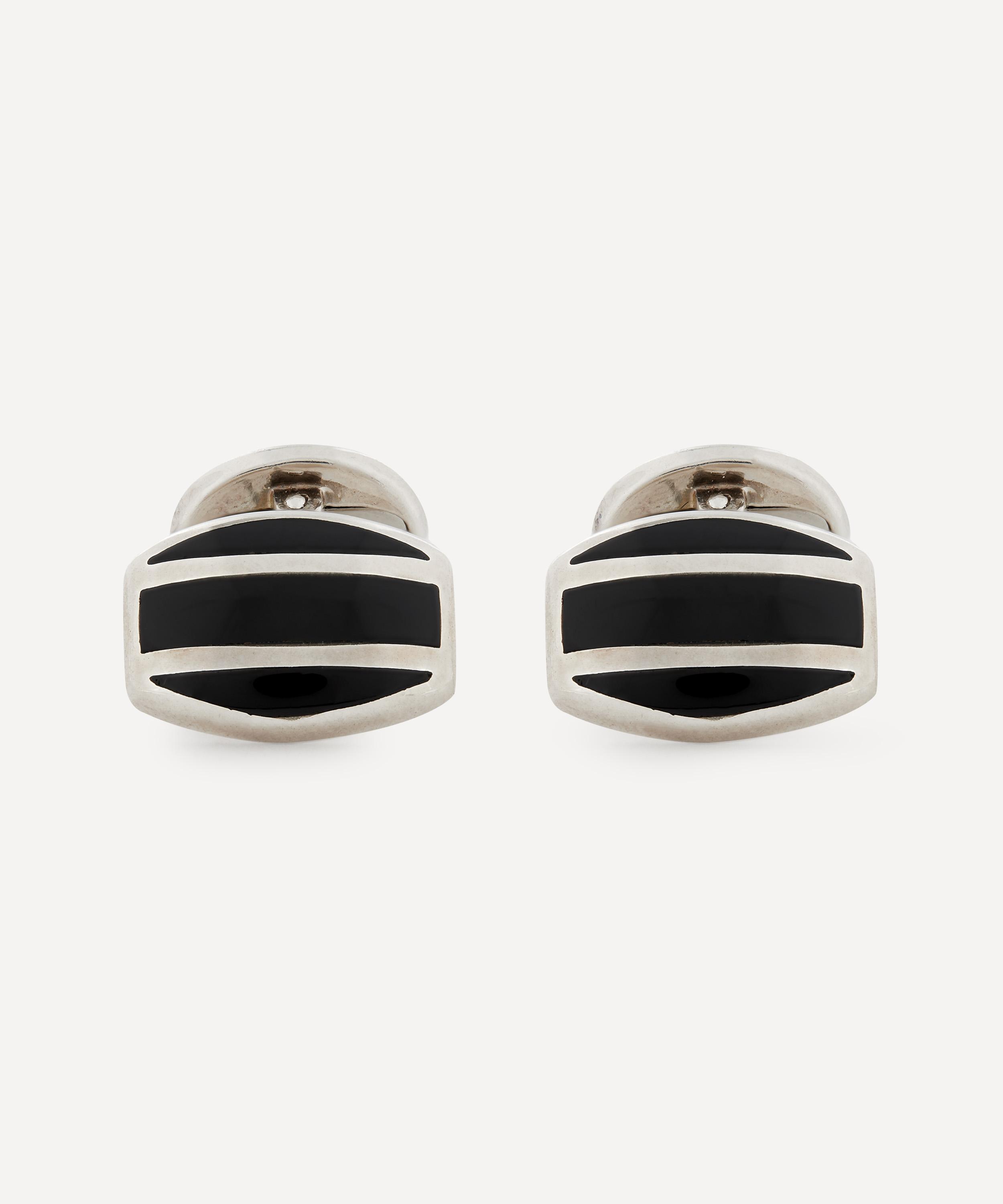 Shop Designer Vintage Mens Turn Of The Century Deakin & Francis Silver And Black Onyx Cufflinks