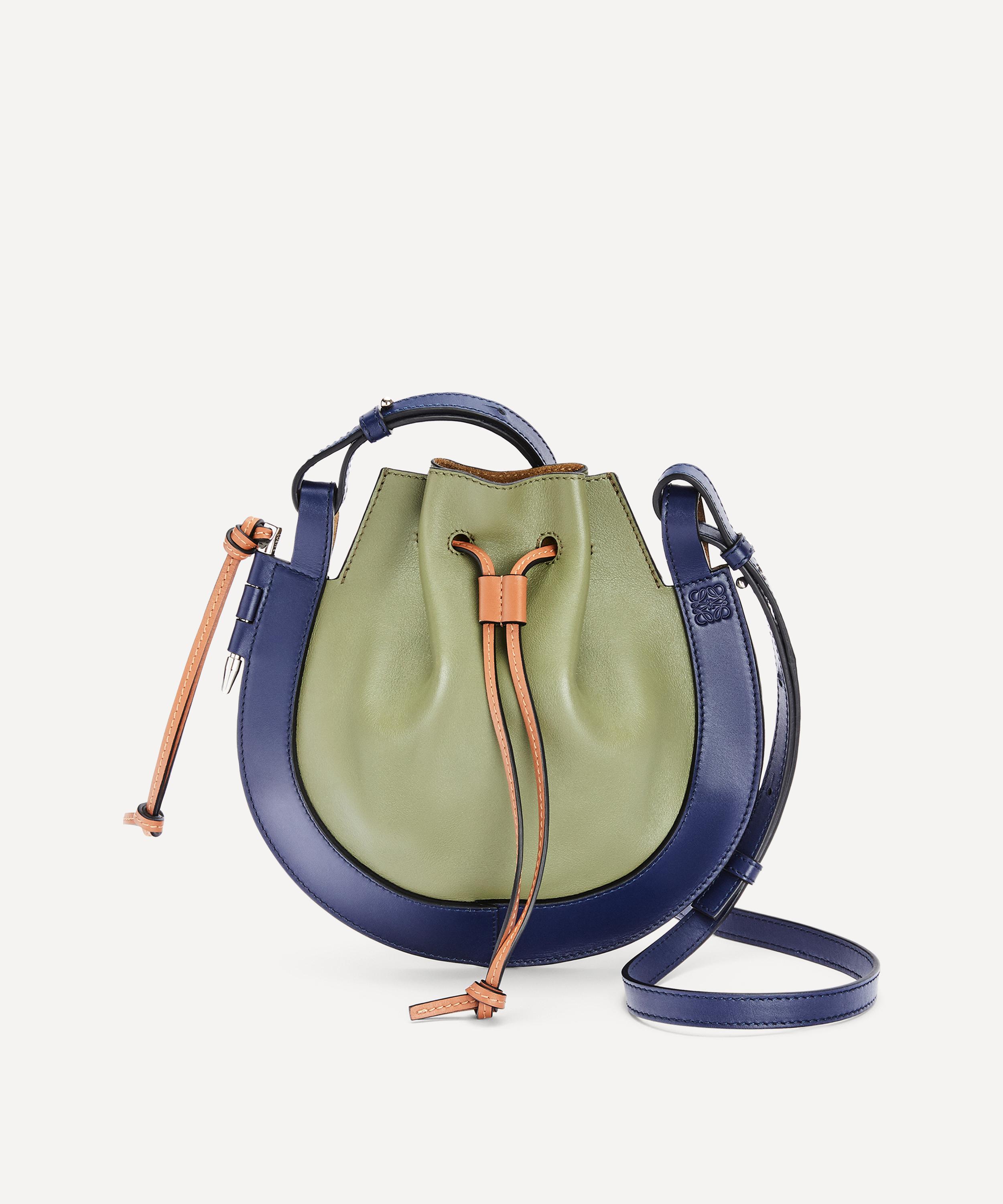 LOEWE LOEWE WOMEN'S SMALL HORSESHOE LEATHER SADDLE BAG