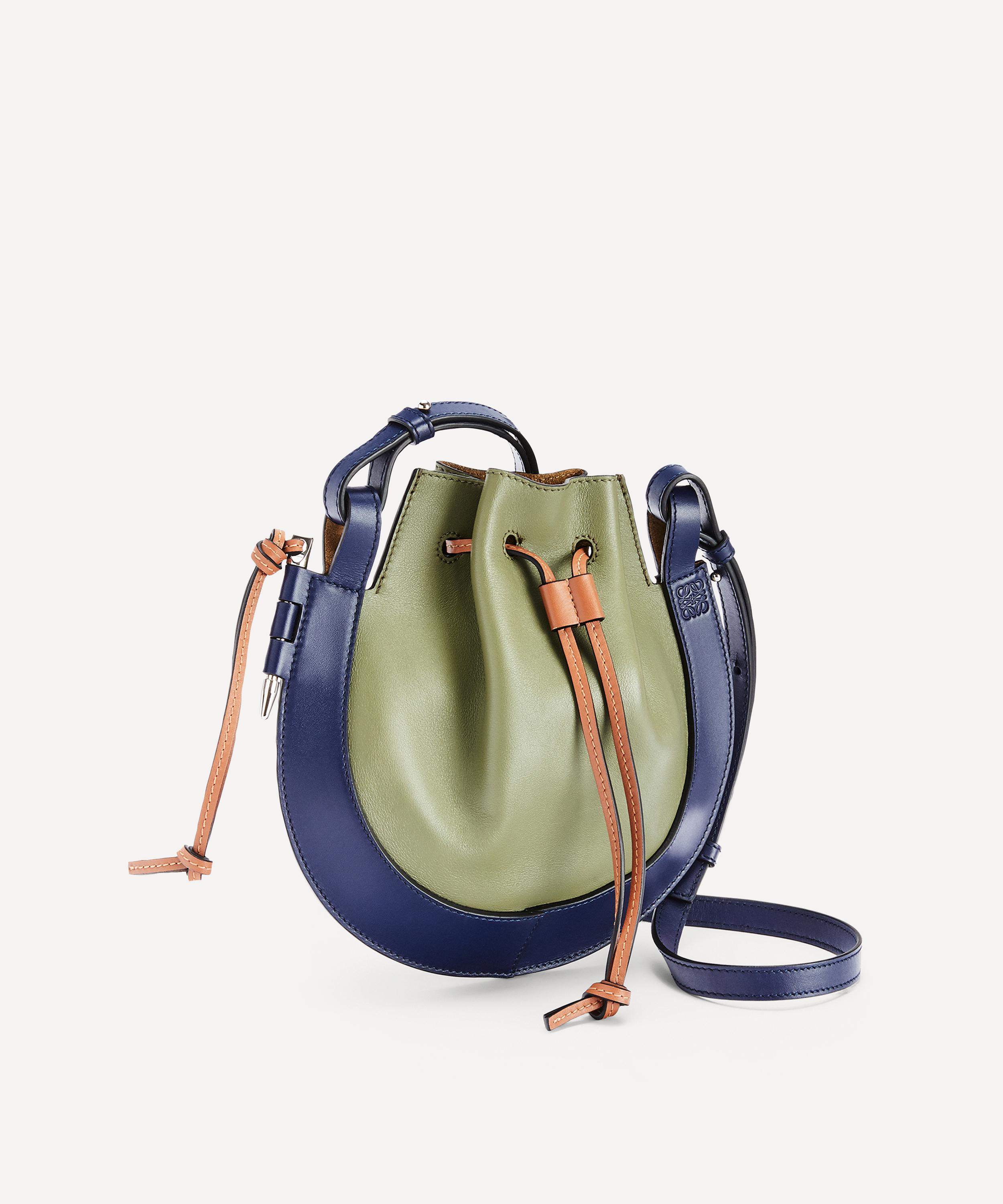 LOEWE LOEWE WOMEN'S SMALL HORSESHOE LEATHER SADDLE BAG