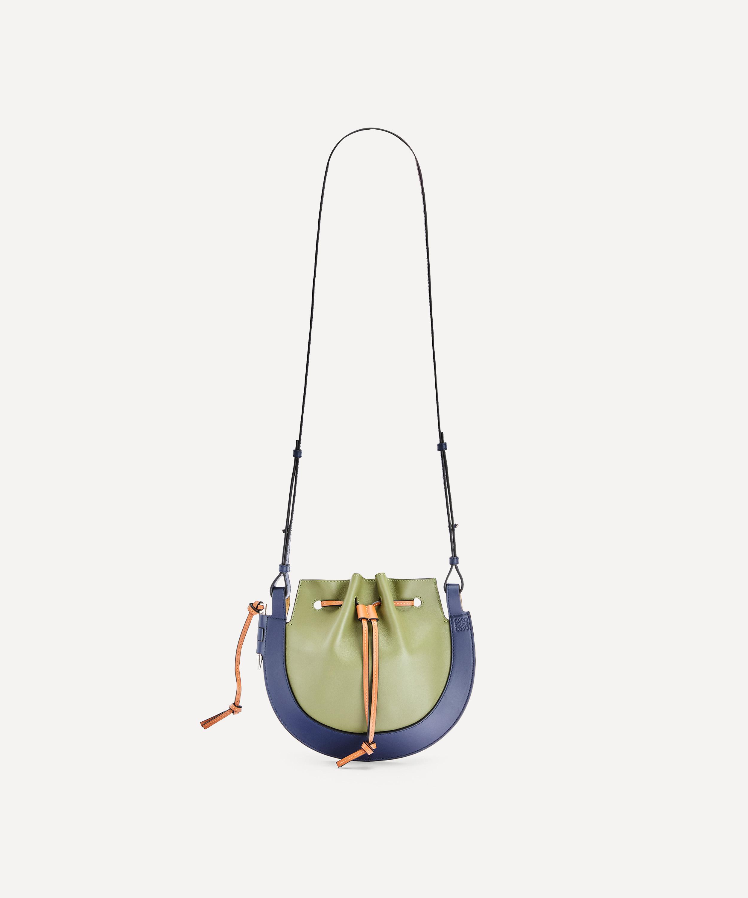 LOEWE LOEWE WOMEN'S SMALL HORSESHOE LEATHER SADDLE BAG