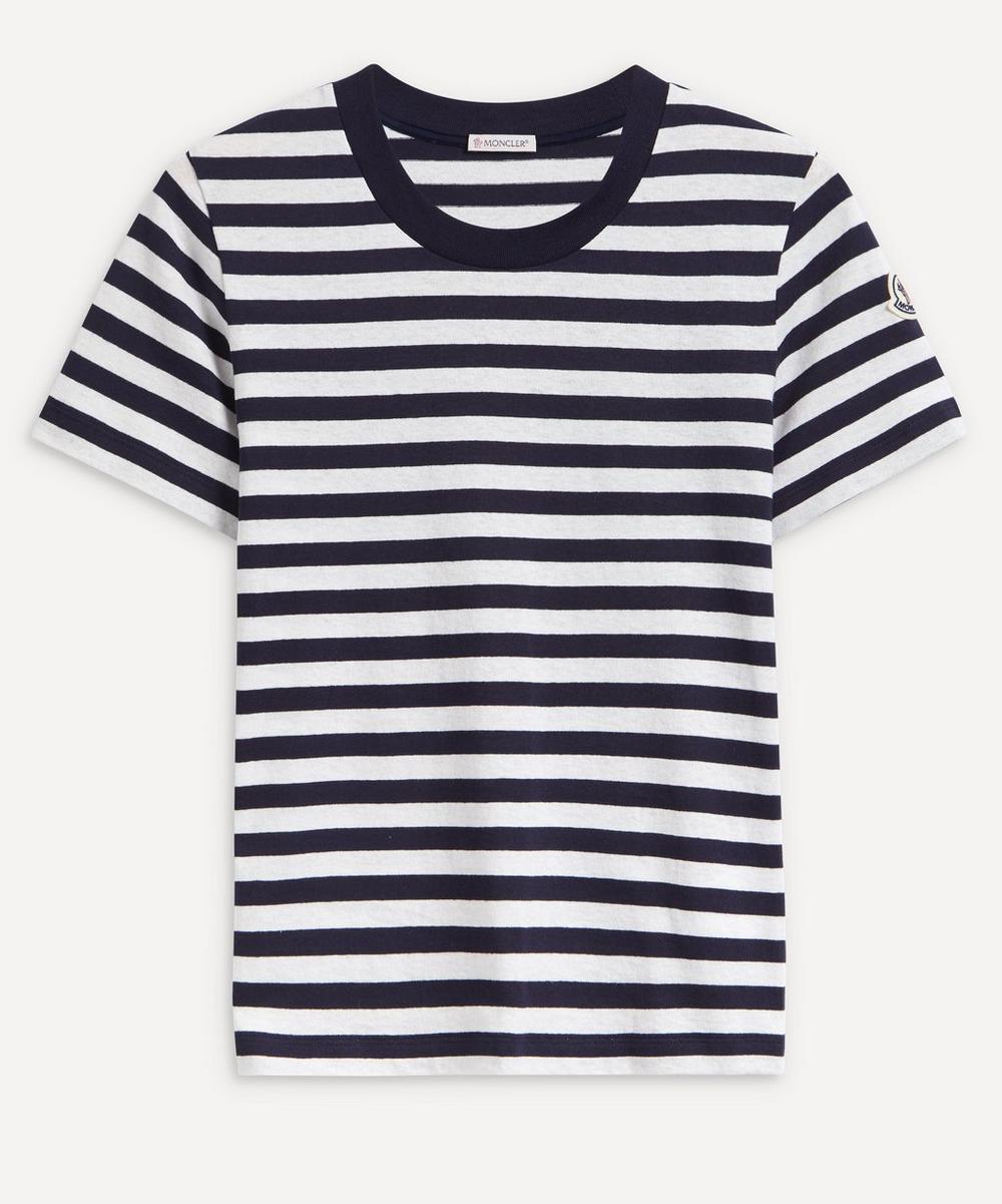 Moncler - Striped Cotton T-Shirt image number 0