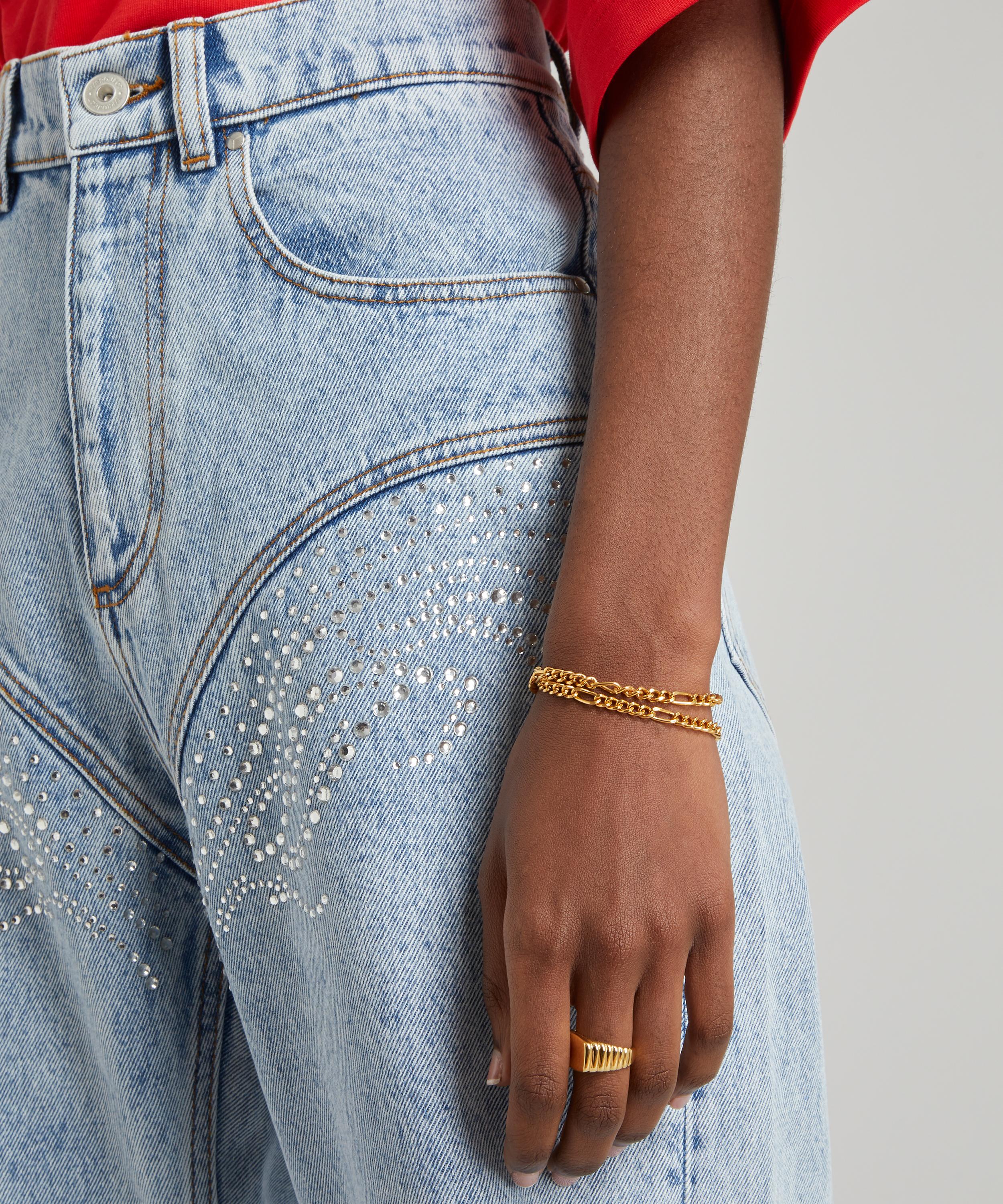 Crystal Rhinestone High Waist Jeans Liberty