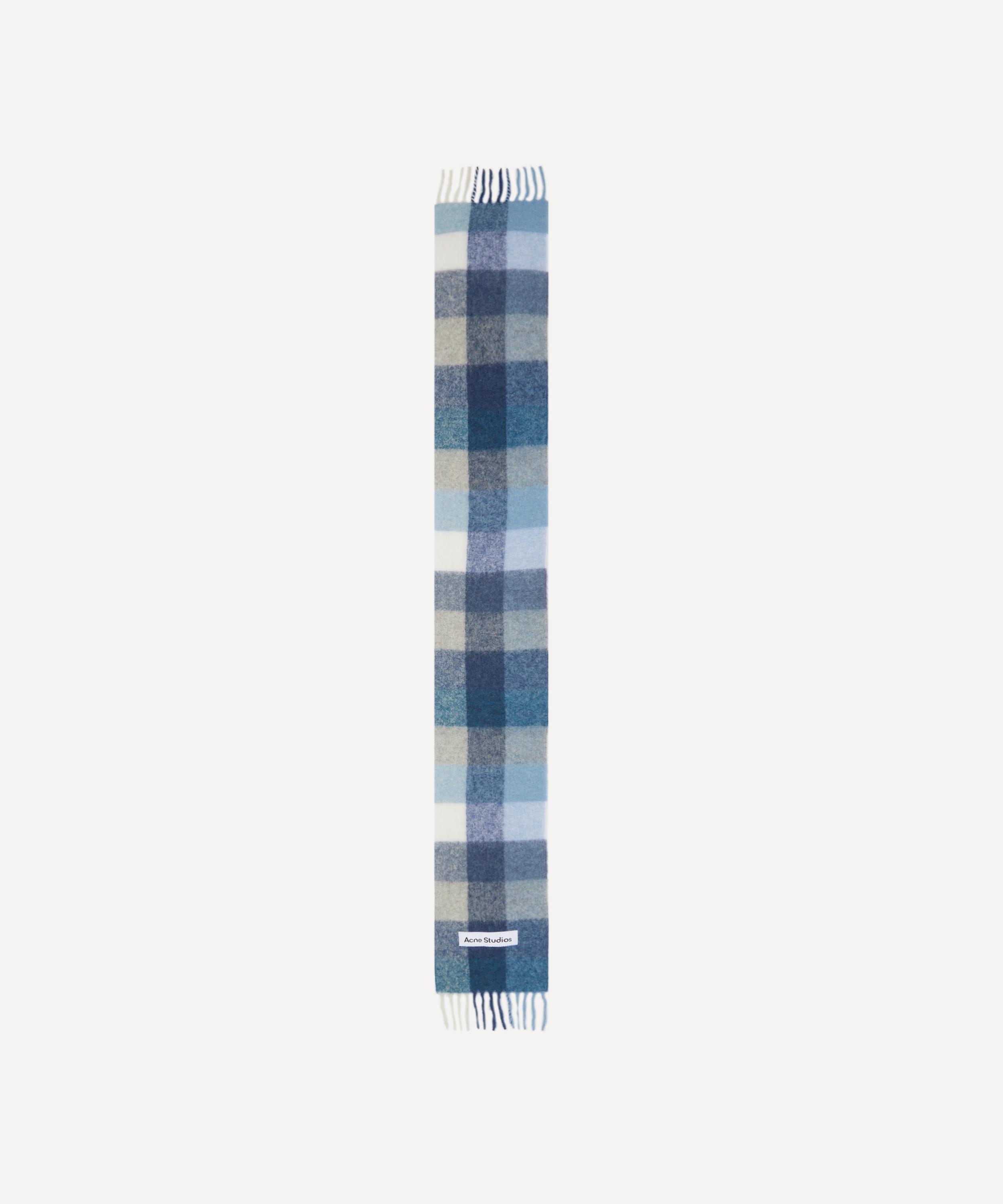 Shop Acne Studios Mens Mohair Checked Scarf