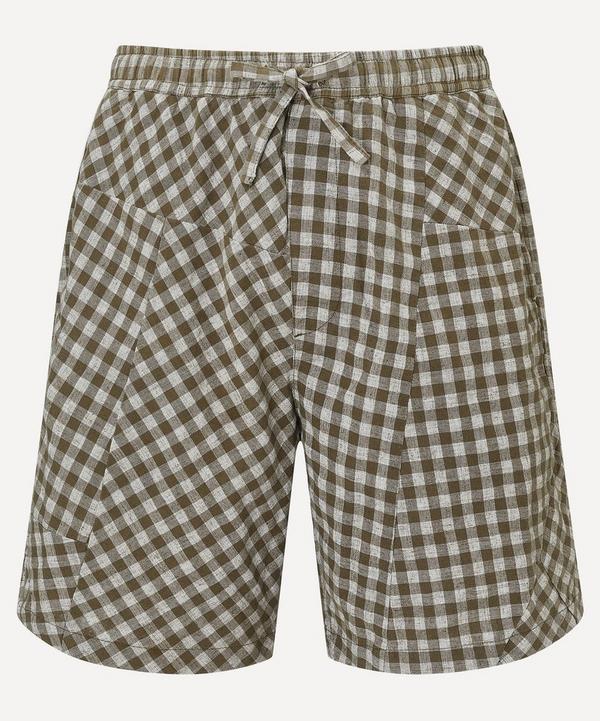 YMC - Z Patchwork Linen Shorts