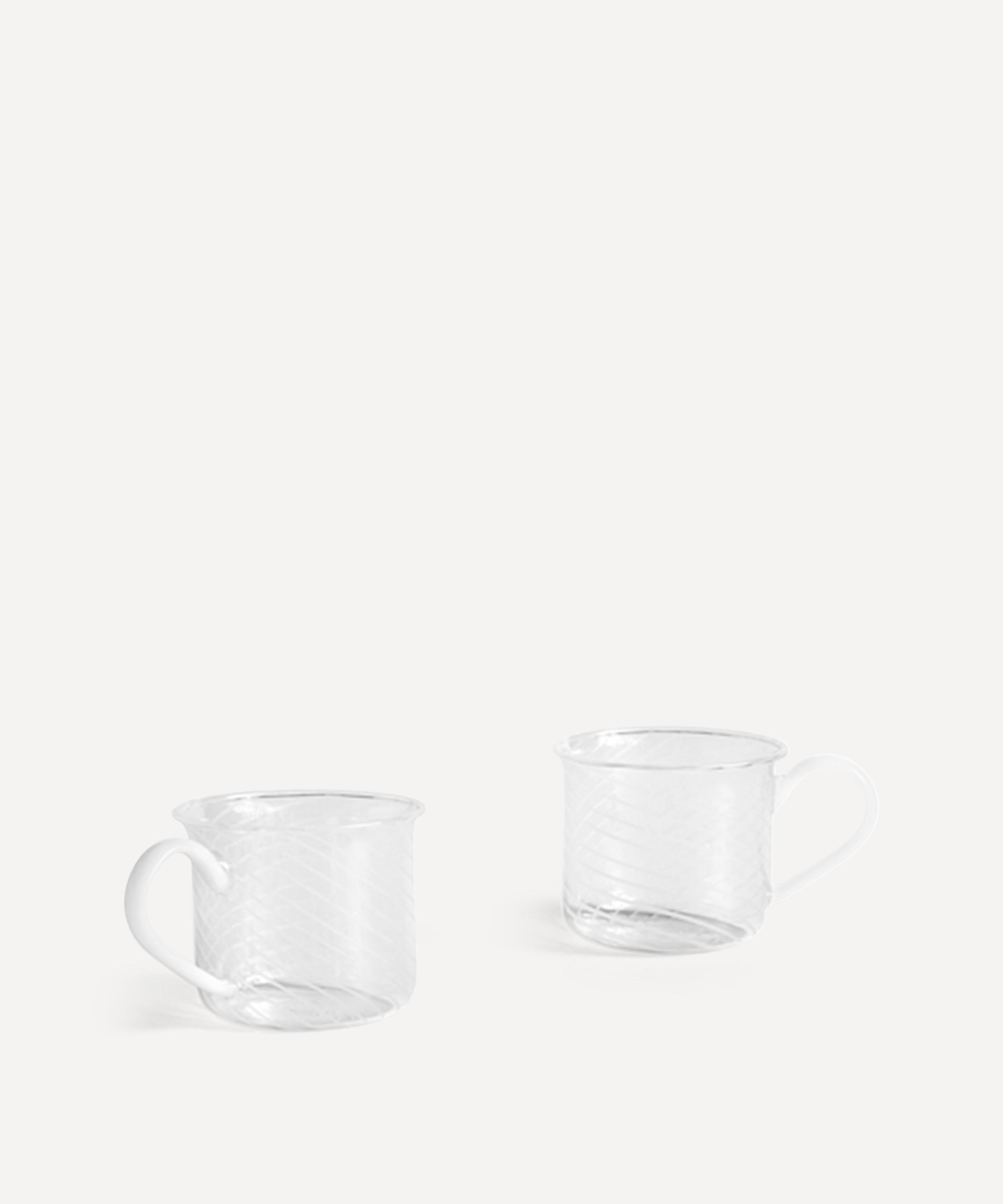 Hay Borosilicate Glass Cups Set Of Two In White