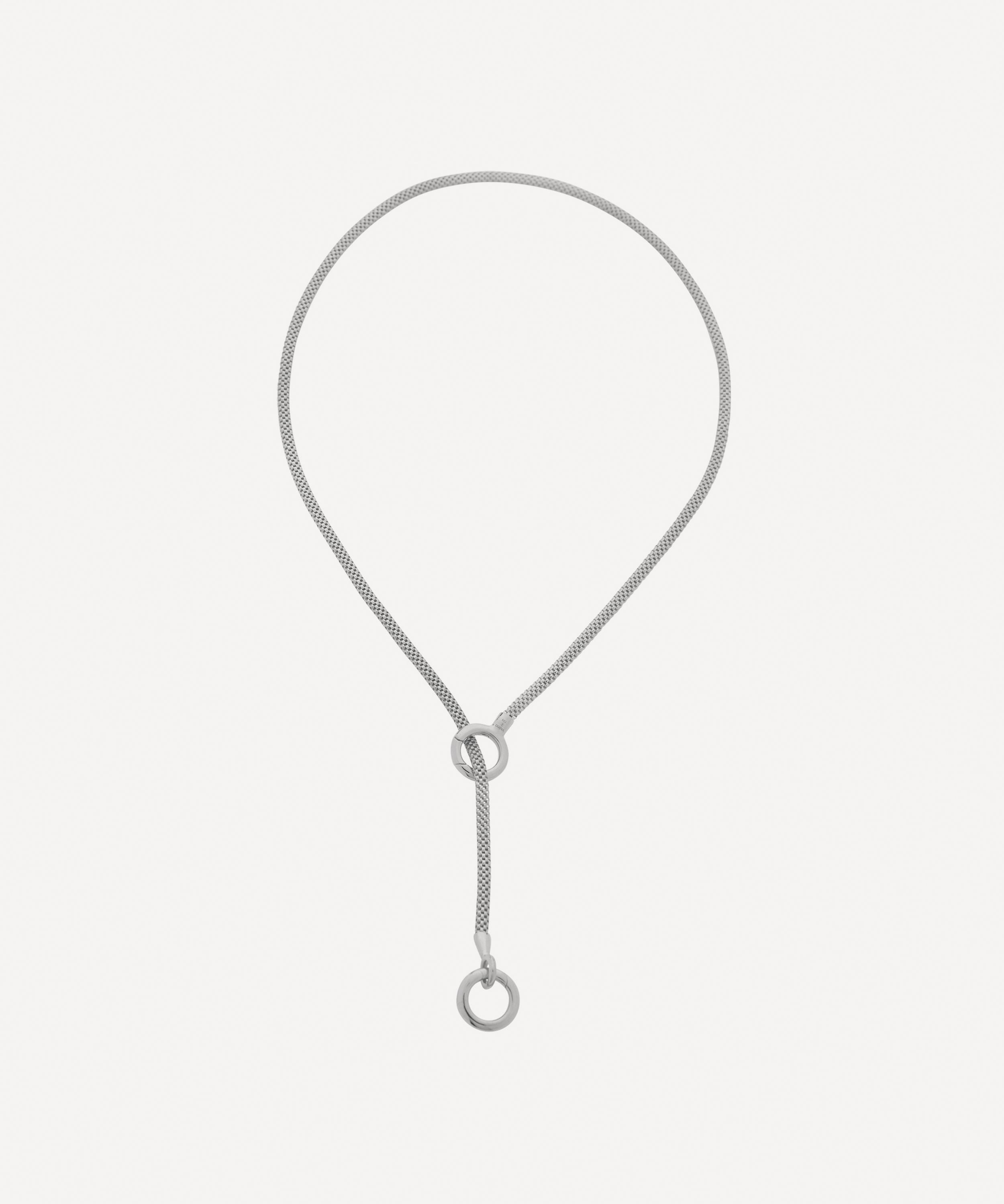 Monica Vinader X Doina Silver Lariat Necklace In Silver