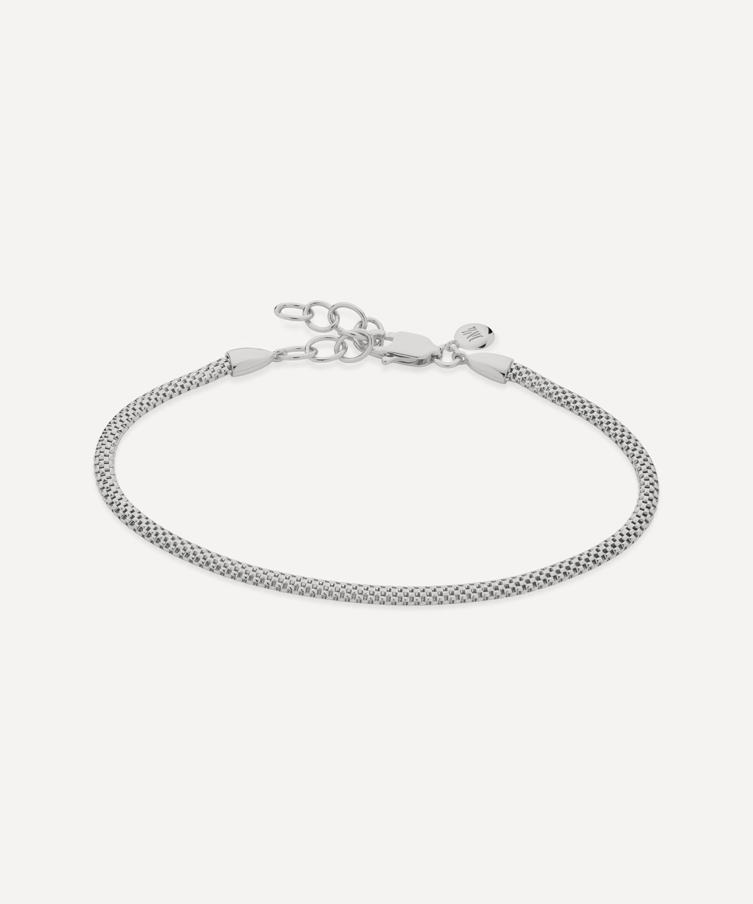 MONICA VINADER STERLING SILVER HEIRLOOM WOVEN FINE CHAIN BRACELET,000725058