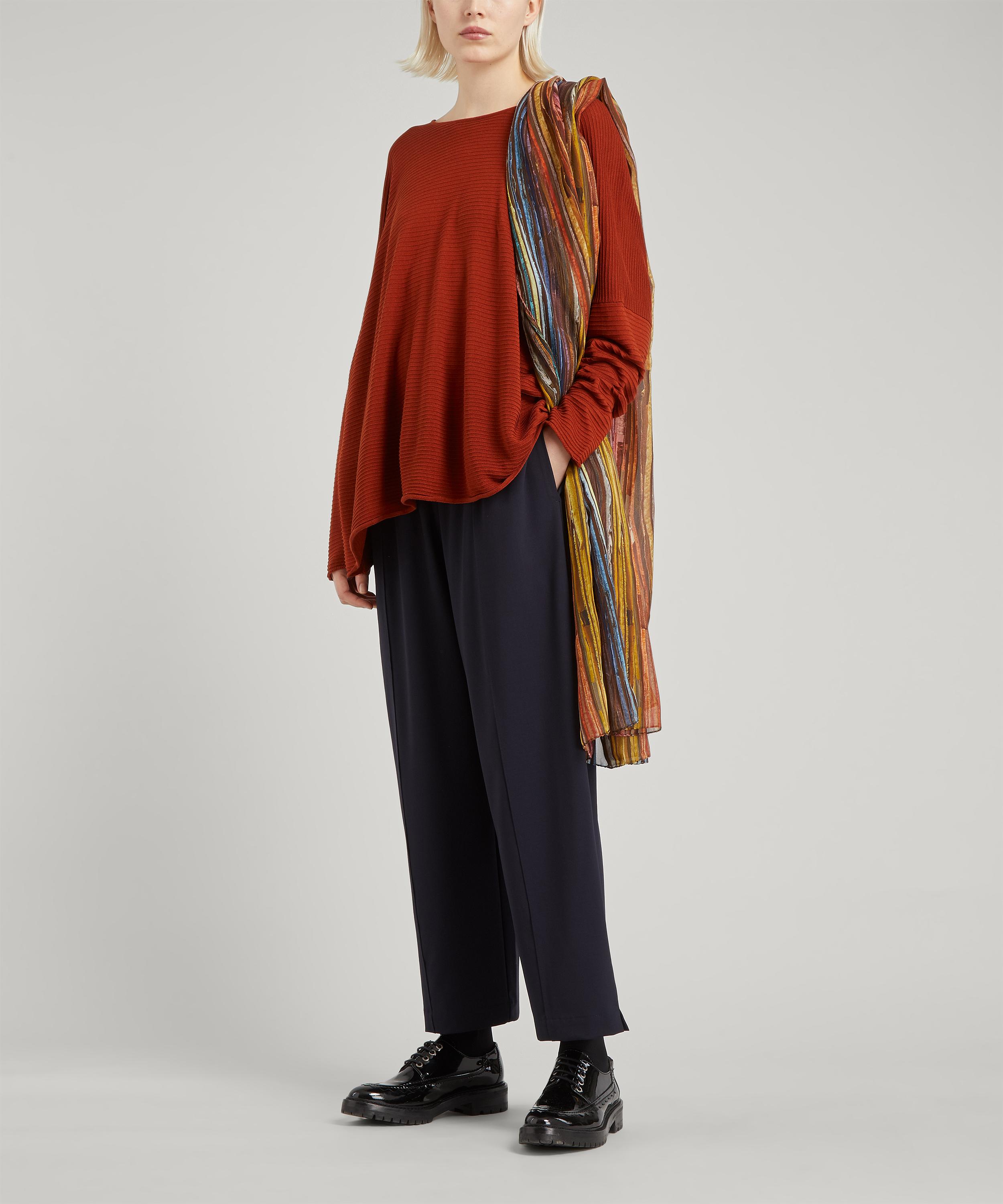 Shop Eskandar Women's Stretch-wool Japanese Trousers In Navy