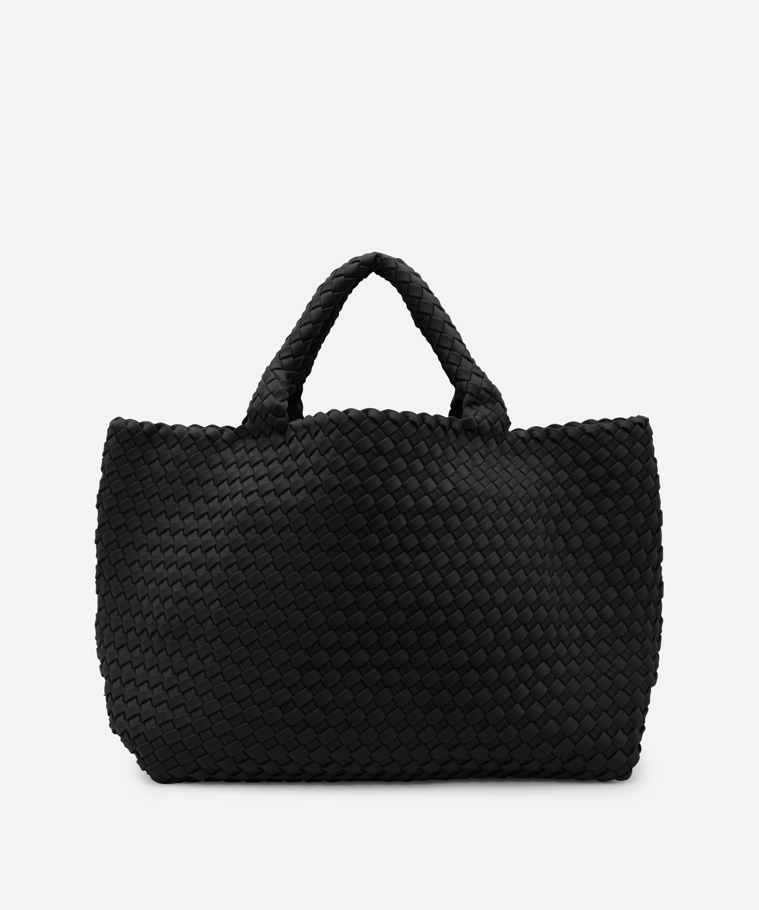 Naghedi St. Barths Medium Woven Tote Bag In Onyx