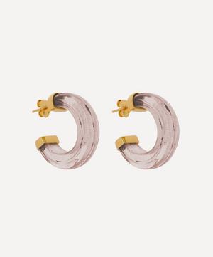 Gold-Plated Nairobi Glass Hoop Earrings