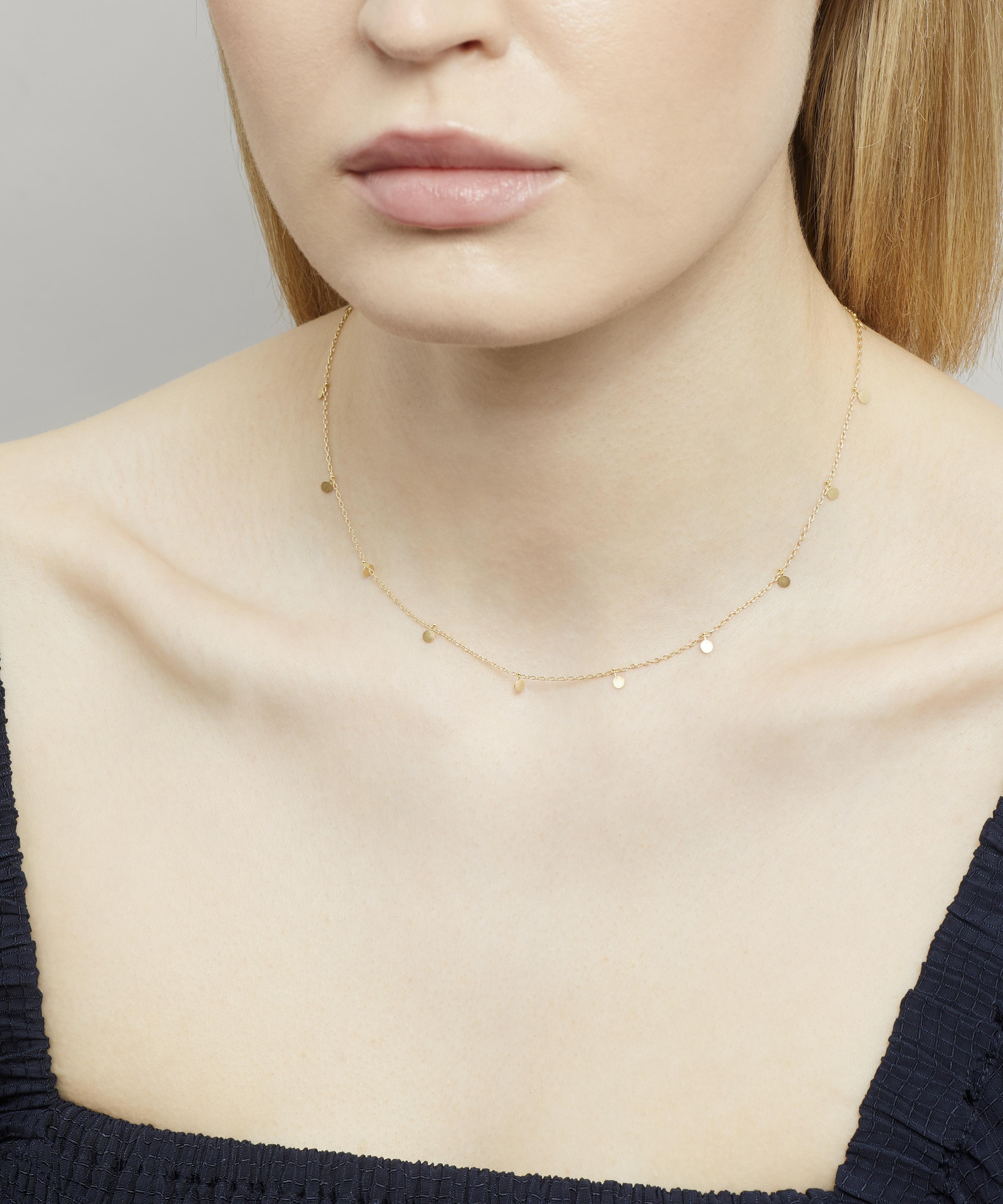 SIA TAYLOR SIA TAYLOR 18CT GOLD EVEN TINY DOTS NECKLACE 000728591
