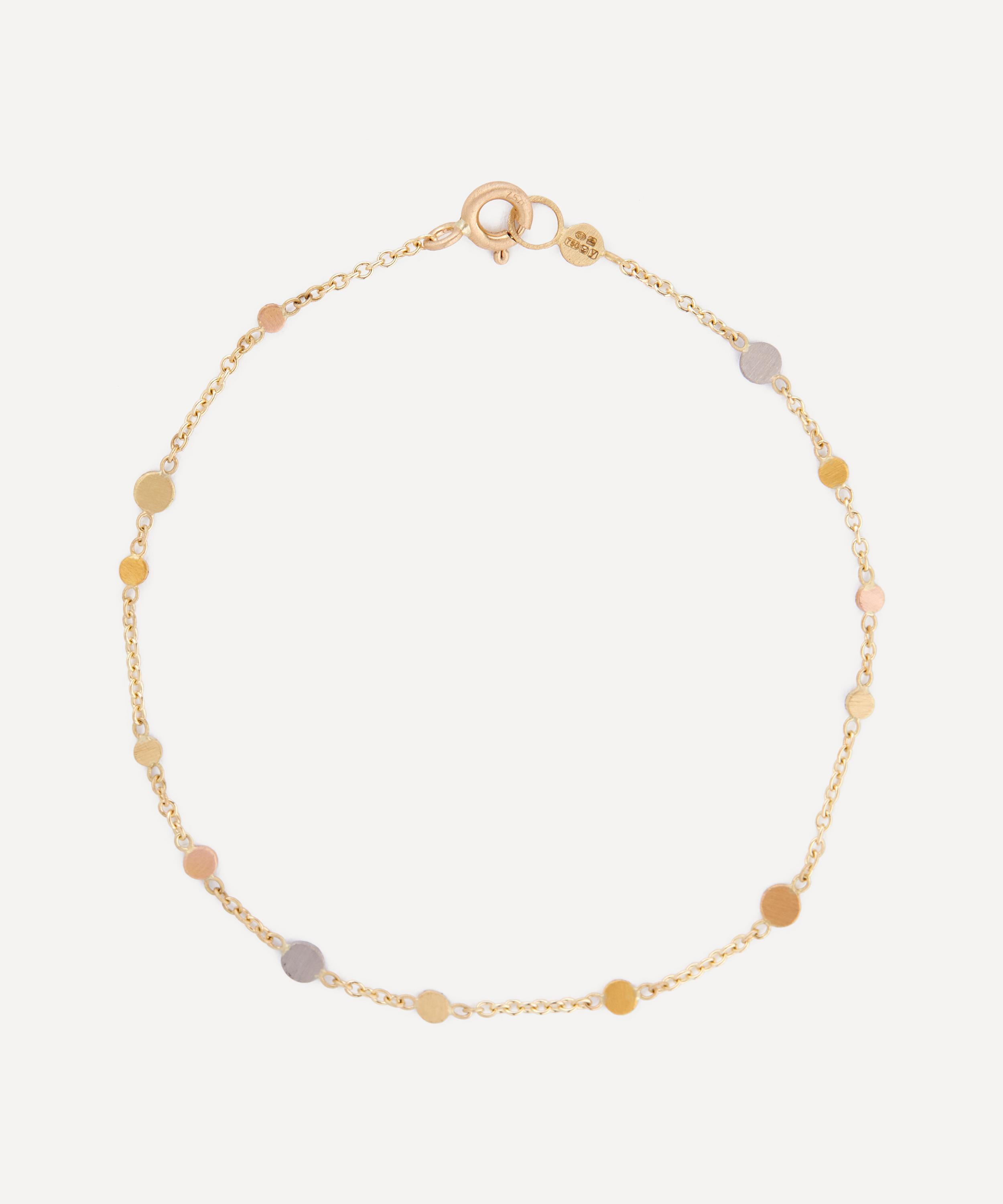 SIA TAYLOR SIA TAYLOR 18CT-24CT RAINBOW GOLD SCATTERED DUST BRACELET 