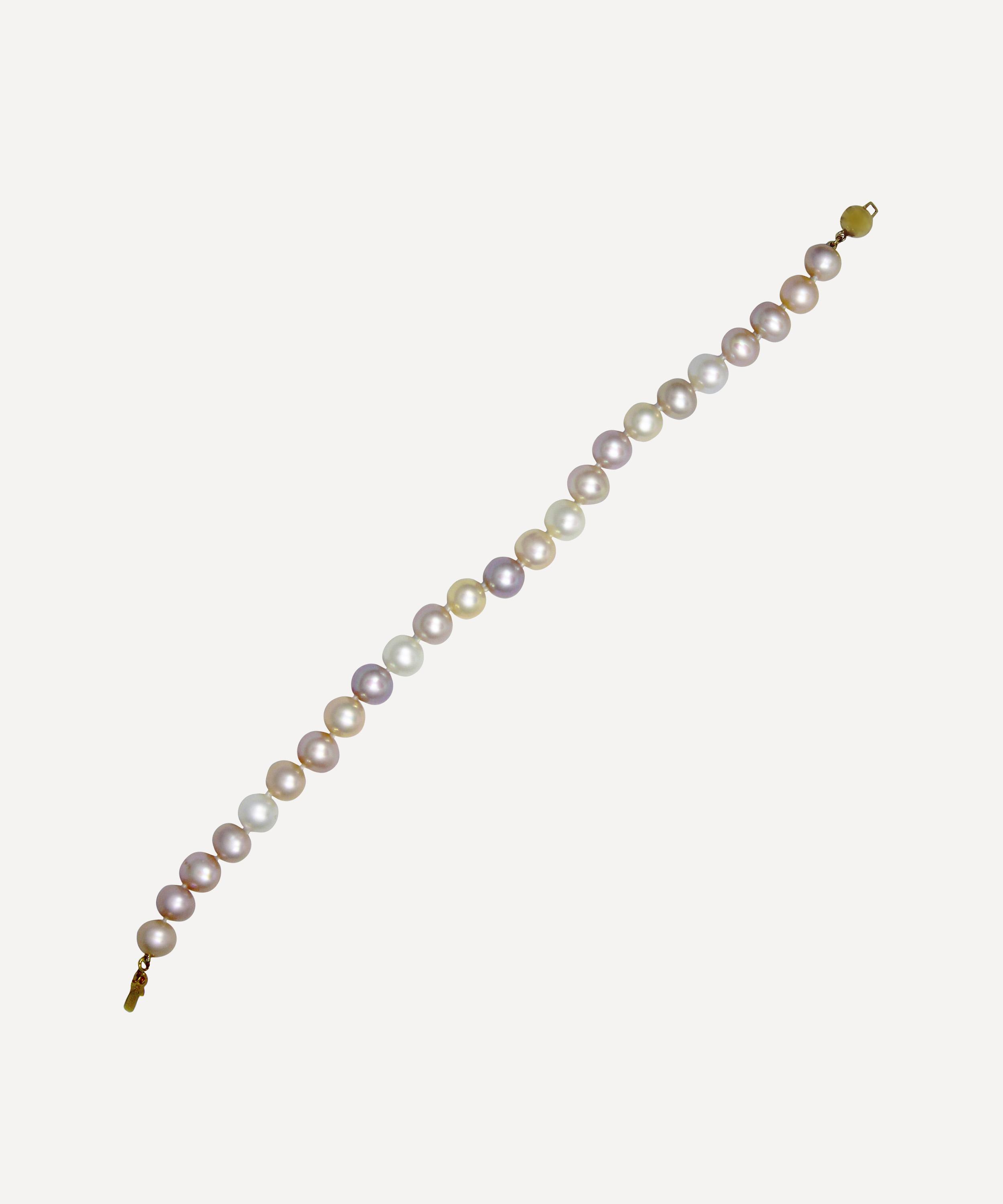 Kojis Multi-coloured Freshwater Pearl Bracelet In Gold