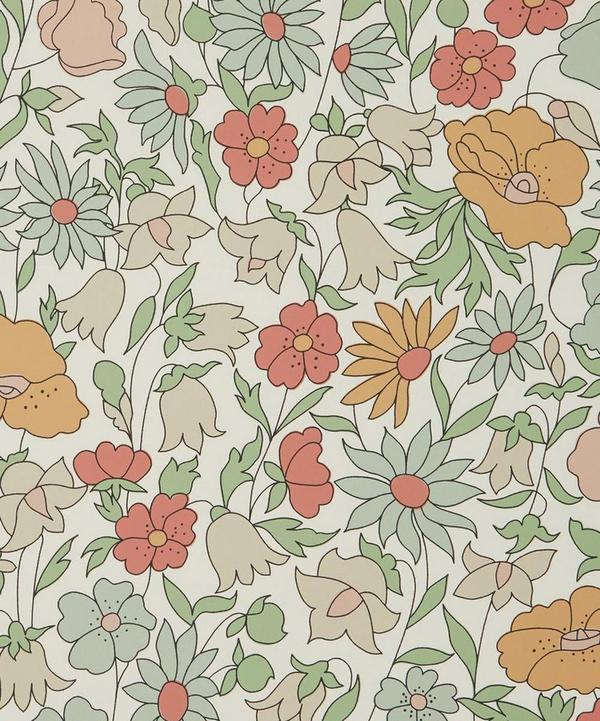 Liberty Interiors - Poppy Meadowfield Wallpaper in Lichen