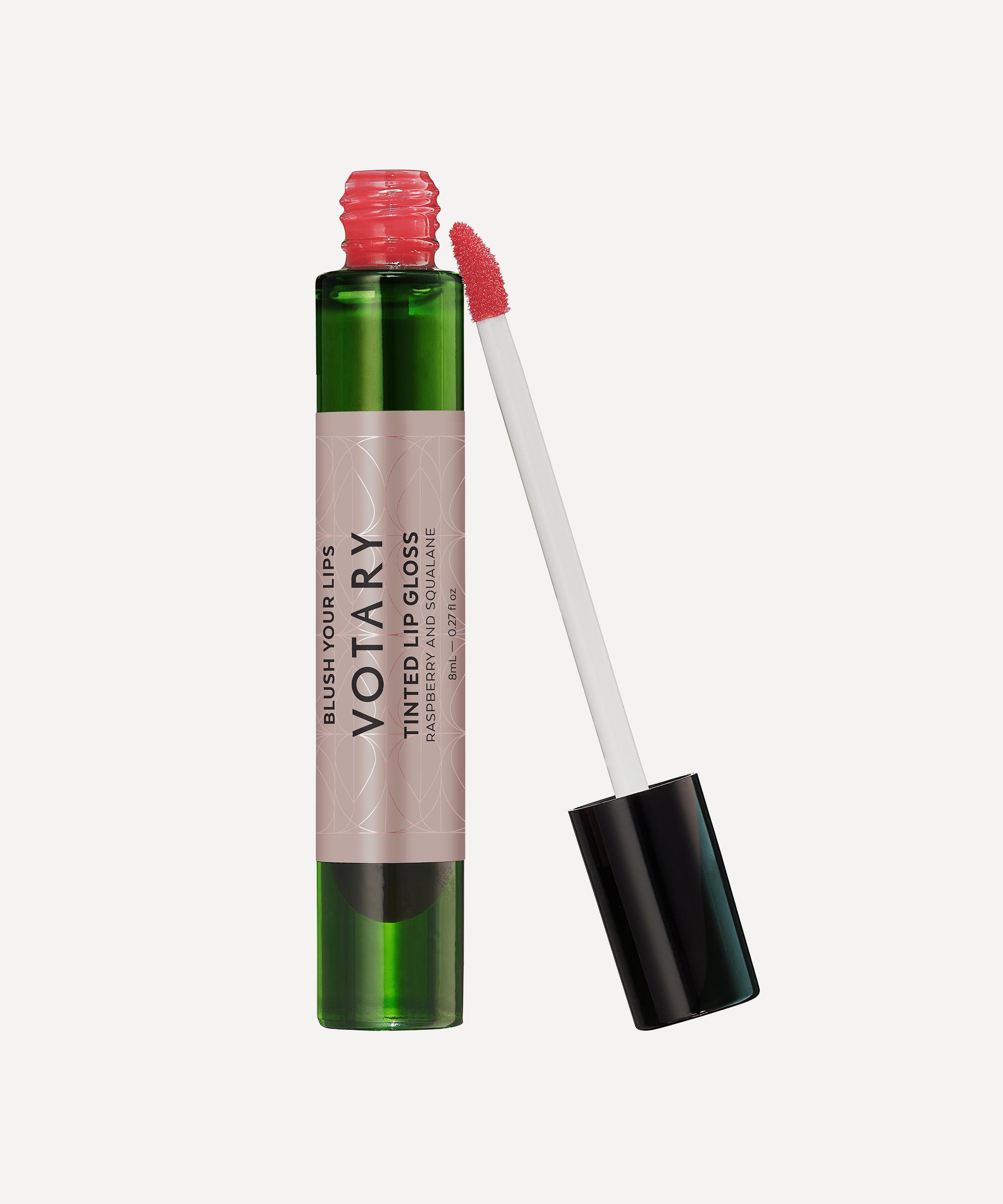 Votary Tinted Lip Gloss Raspberry And Squalane 8ml In Pink