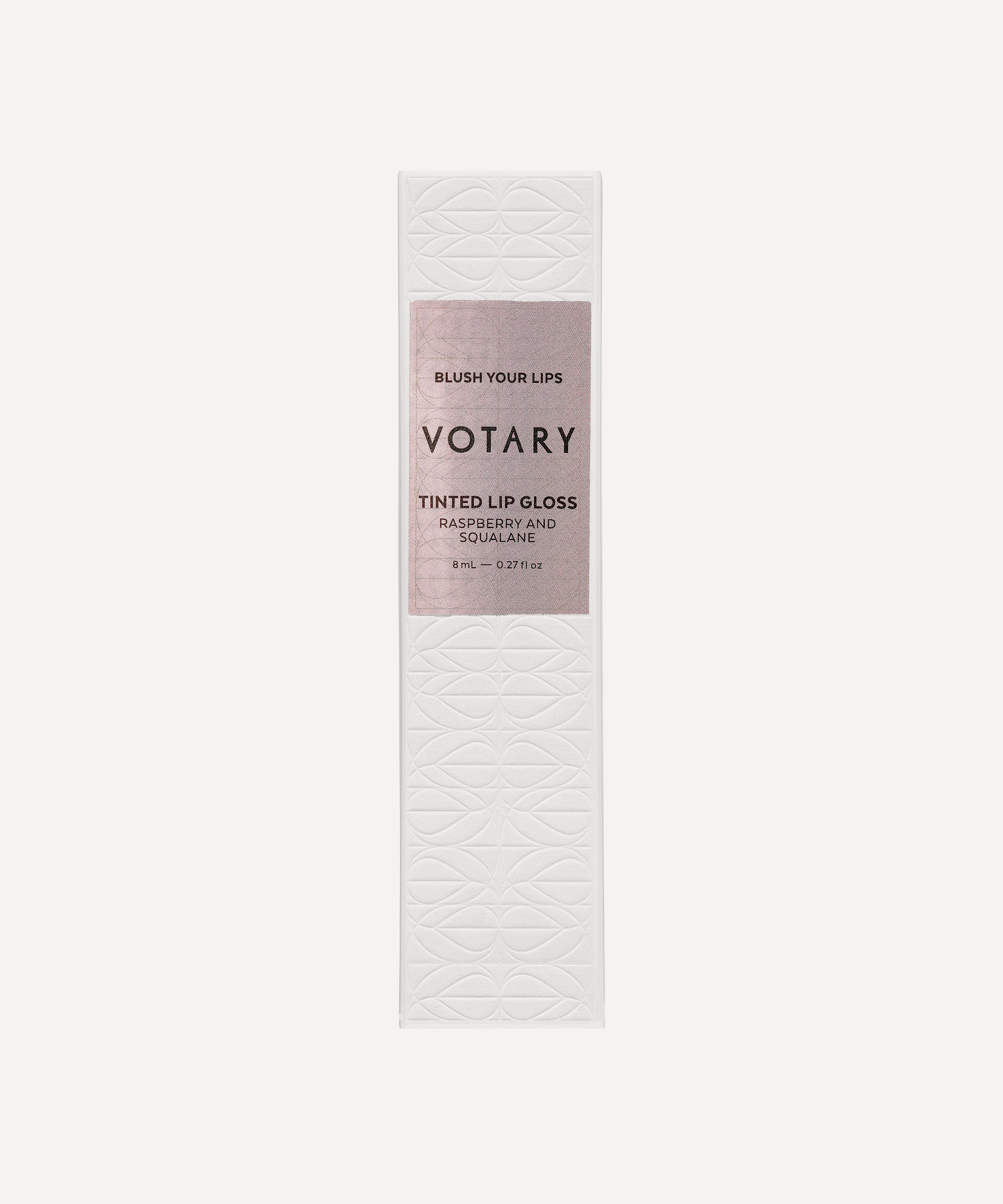 Votary Tinted Lip Gloss Raspberry And Squalane 8ml In Pink