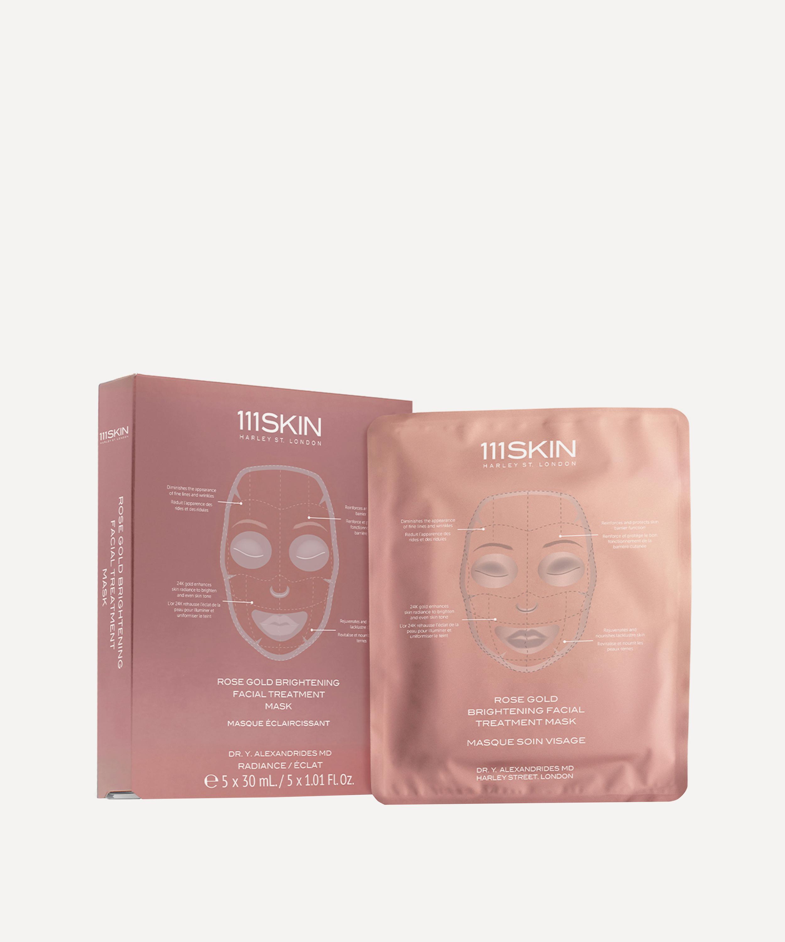 111SKIN 111SKIN ROSE GOLD BRIGHTENING FACIAL TREATMENT MASK 5 X 30ML