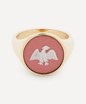 9ct Gold Wedgwood Eagle Round Signet Ring