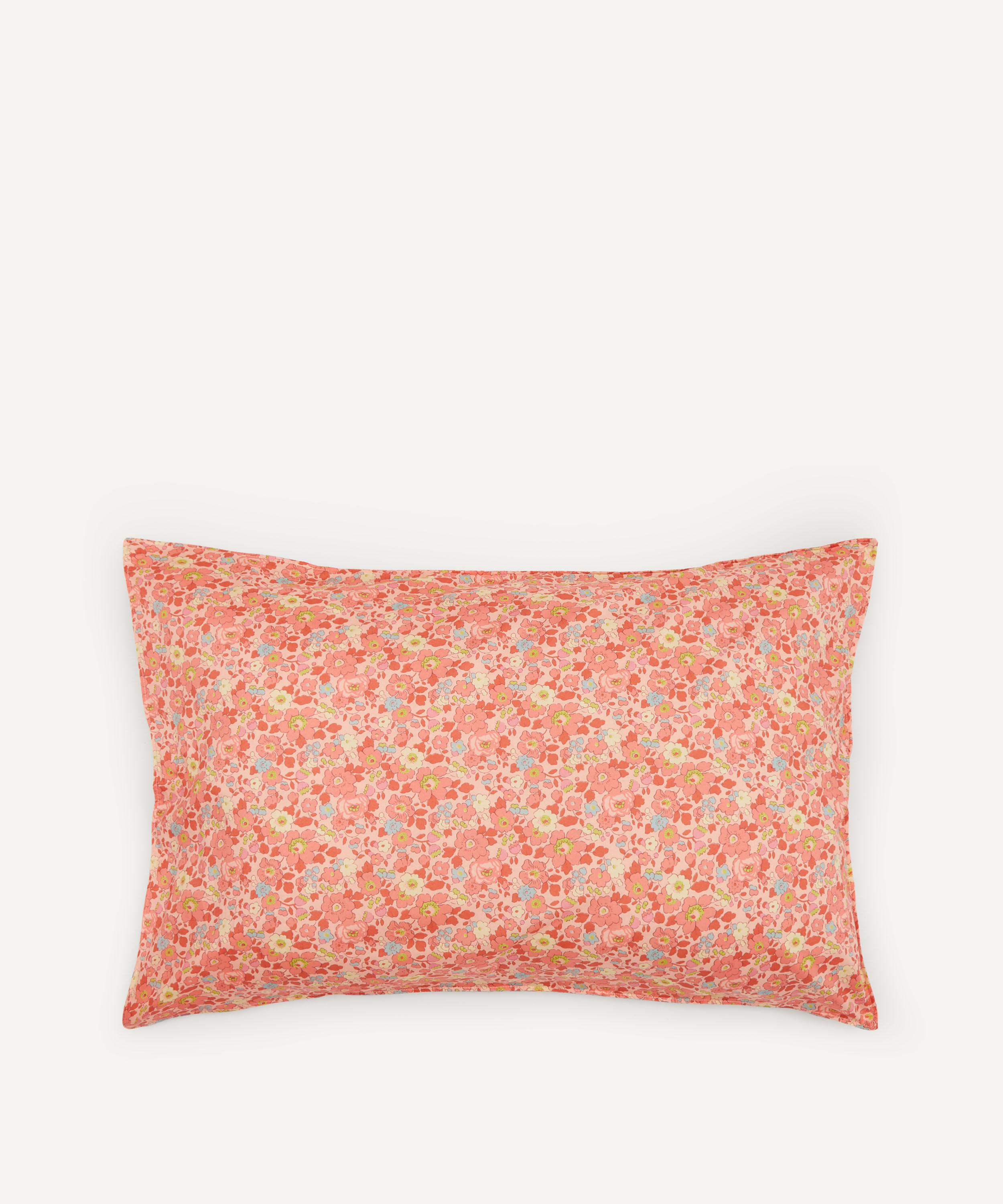 Coco & Wolf Betsy Cotton Pillowcases Set Of Two In Coral