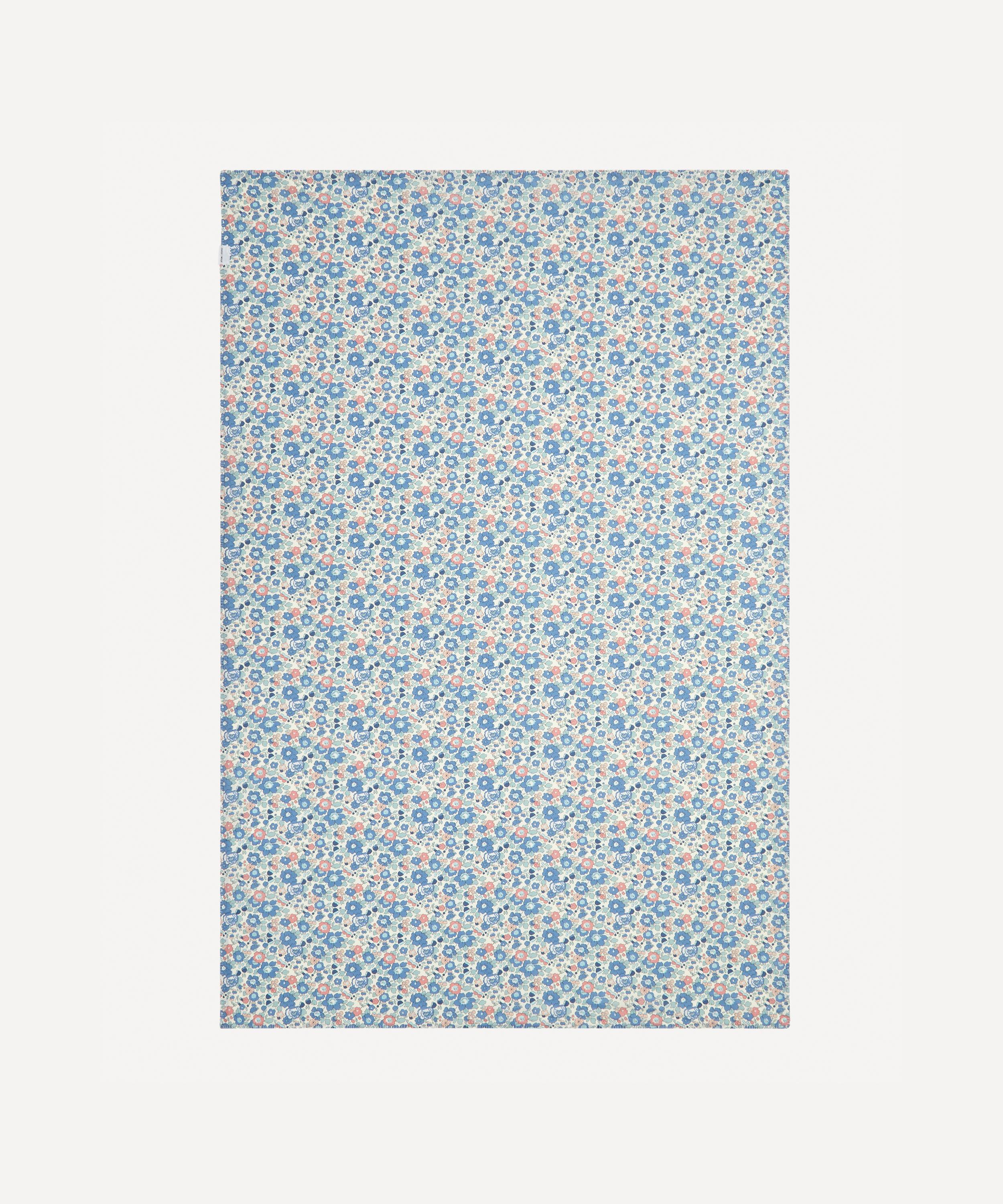 Coco & Wolf Betsy Reversible Cot Bed Blanket In Blue