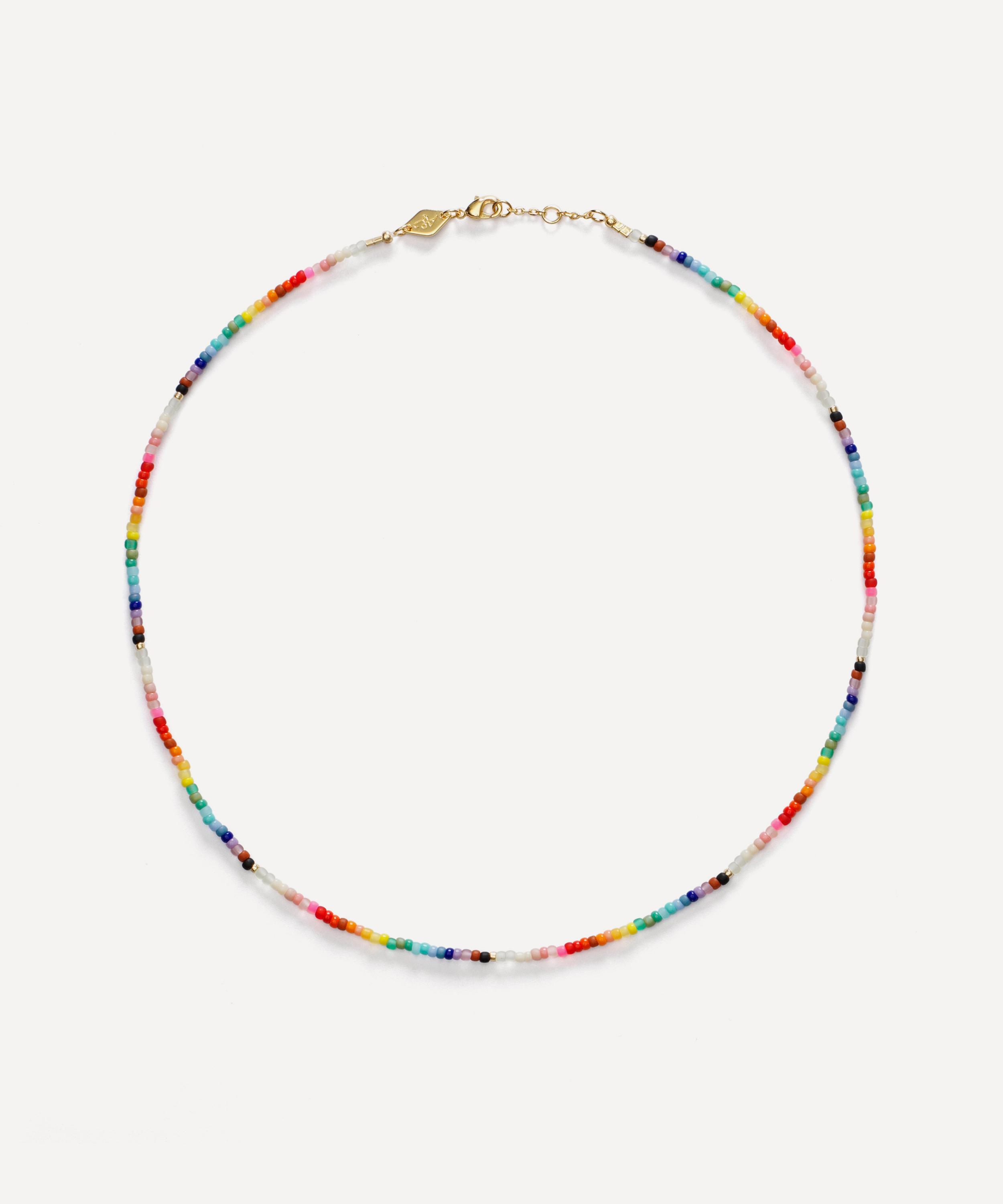 ANNI LU Gold-Plated Nuanua Beaded Necklace Rainbow Luxury Christmas Gift / Present