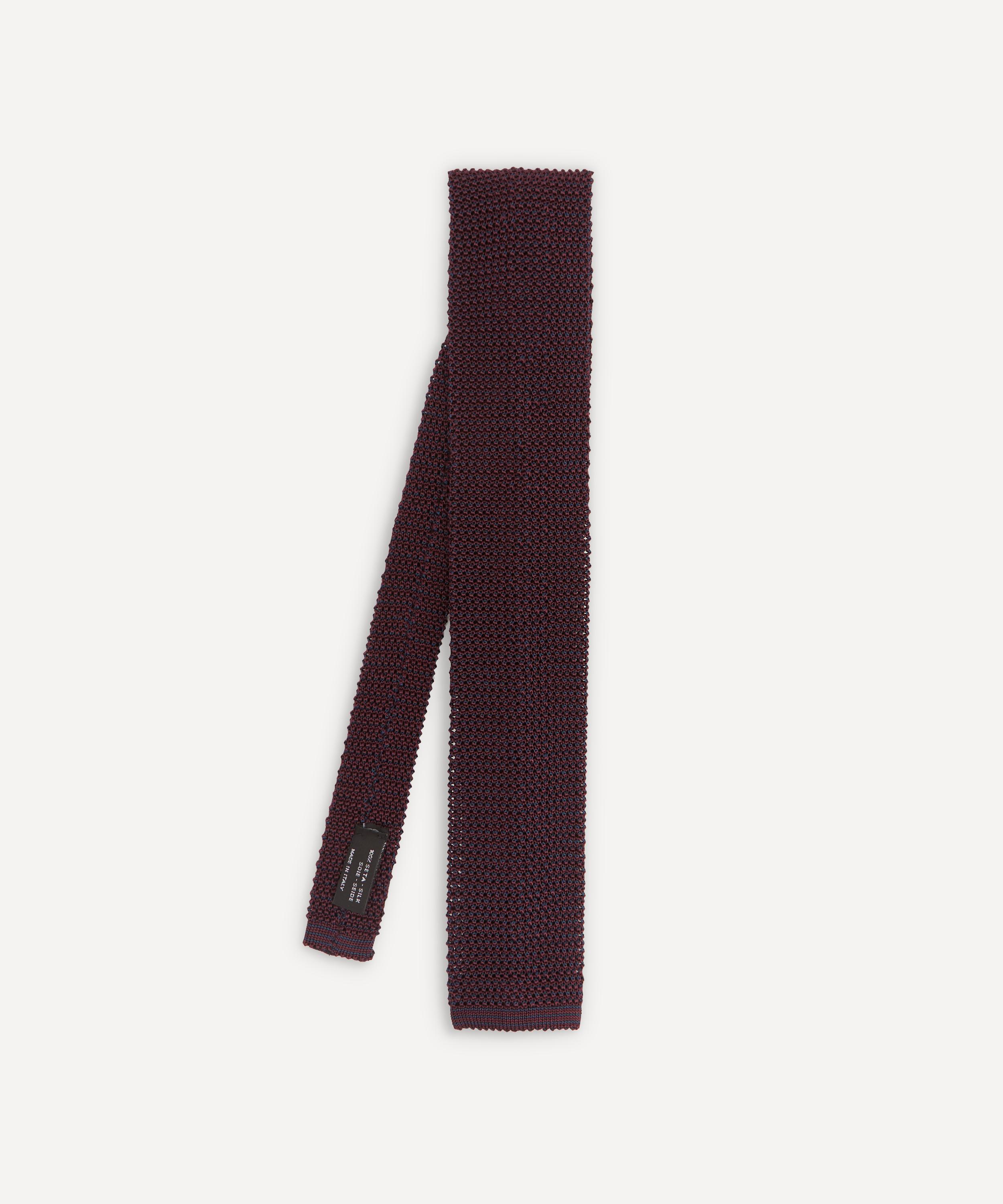 NICK BRONSON TWO-TONE KNITTED SILK TIE,000731165