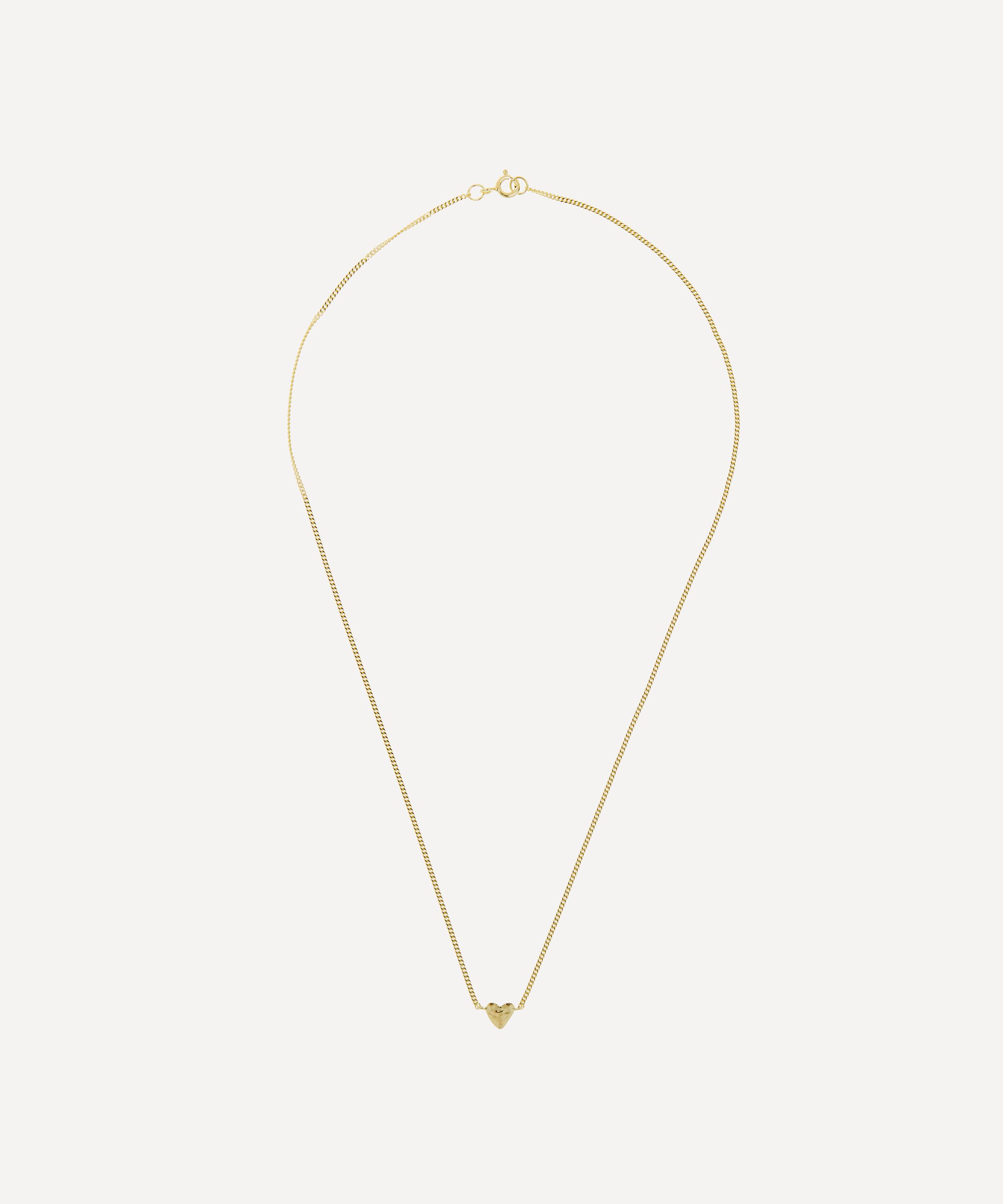 ANNA + NINA GOLD-PLATED TE QUIERO HEART PENDANT NECKLACE