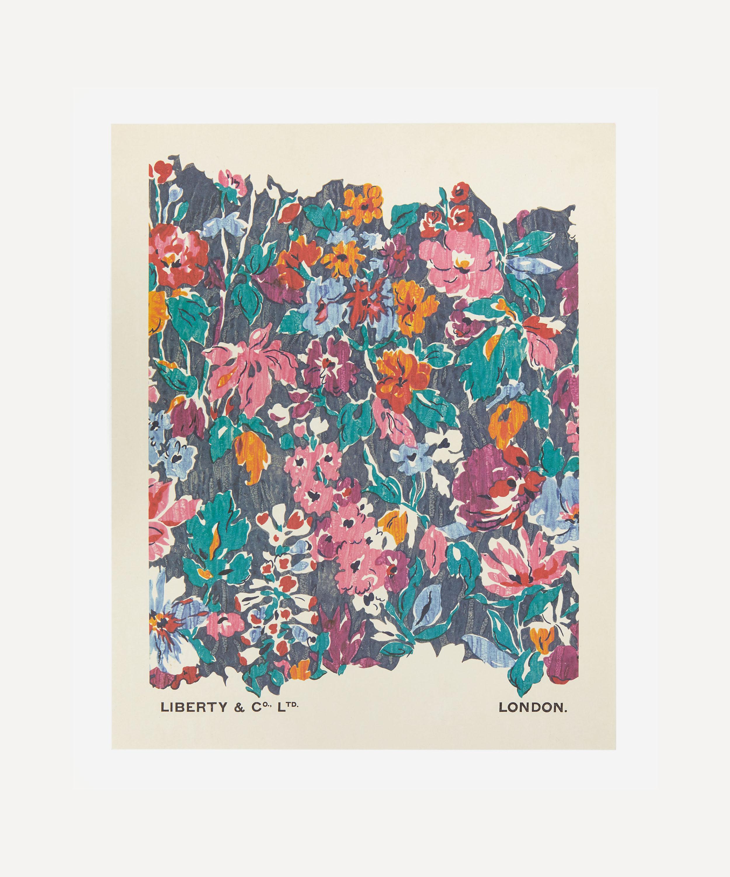 Liberty Unframed Candide Archive  Art Print In Blue