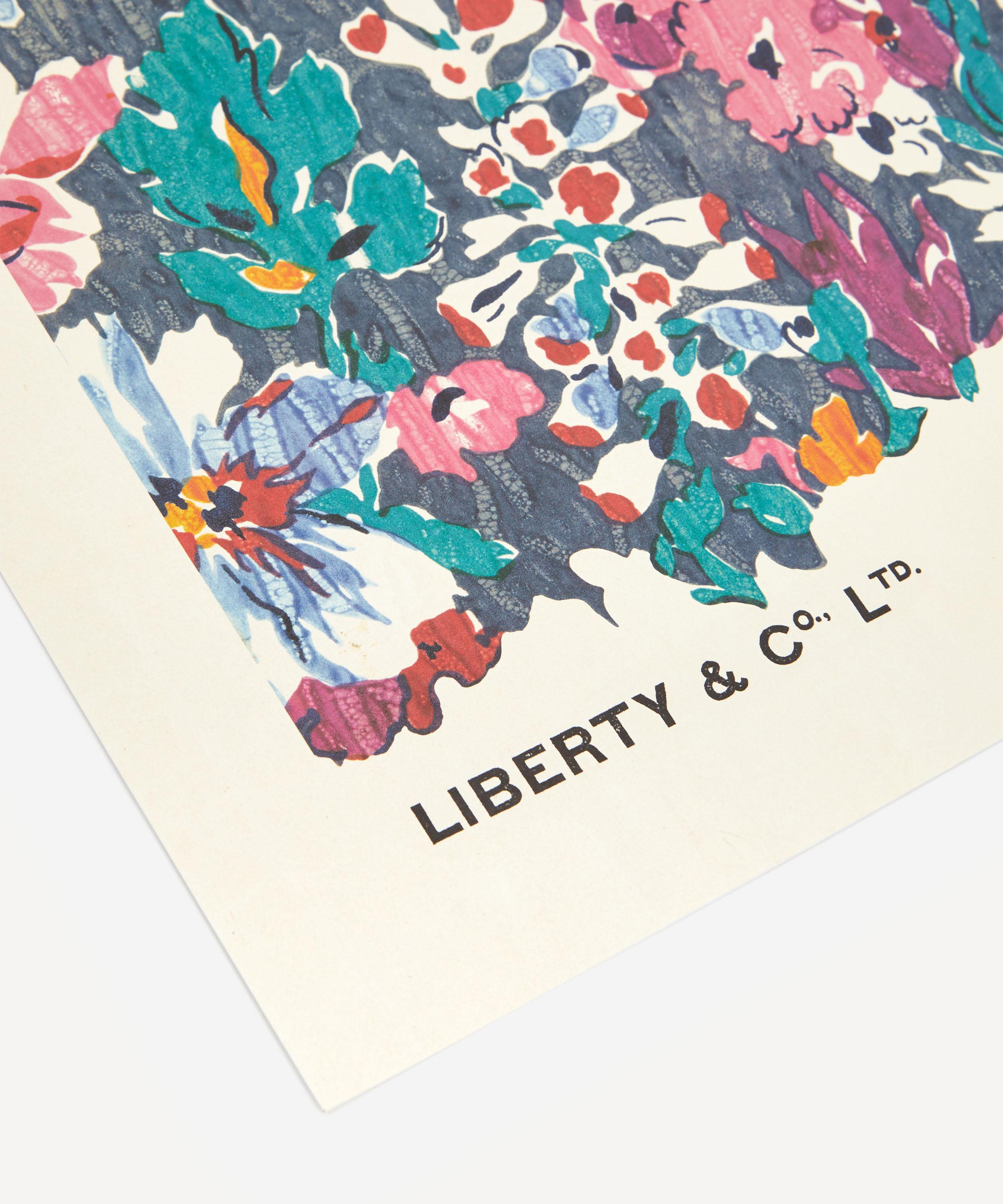 Liberty Unframed Candide Archive  Art Print In Blue