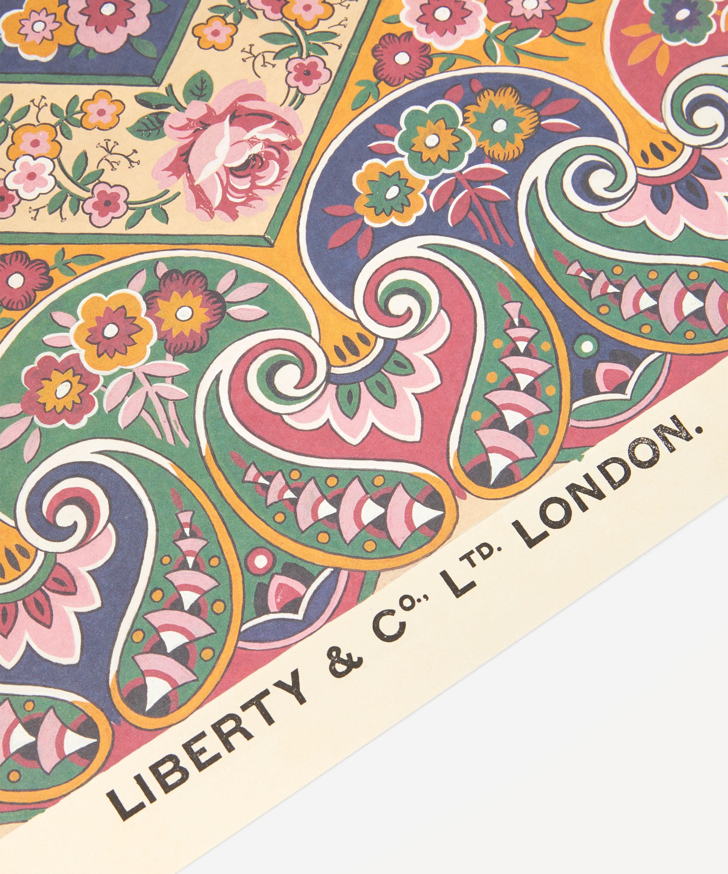 Liberty Unframed Georgia Paisley Archive  Art Print In Yellow